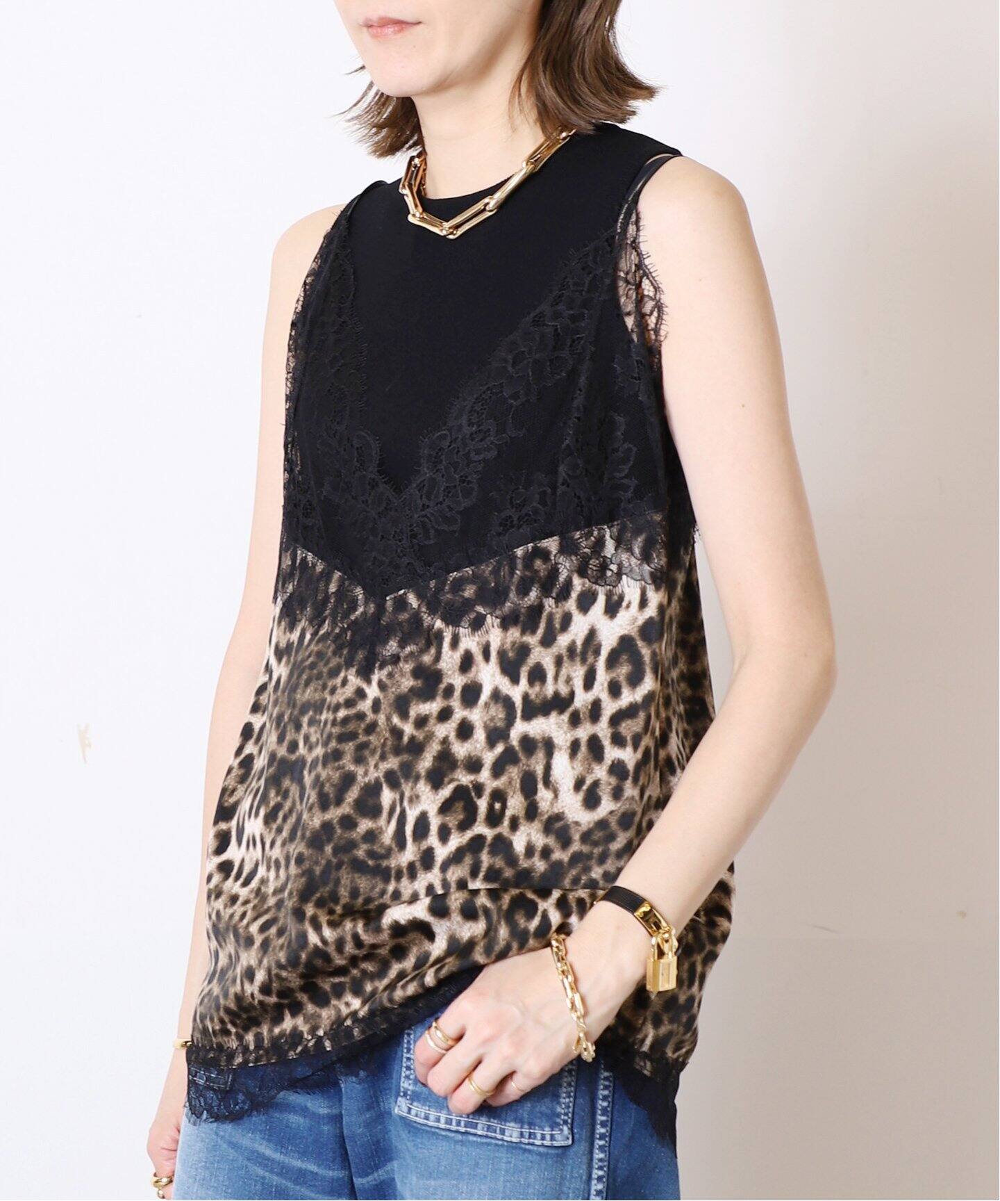 LEOPARD LACE キャミソール（シャツ／ブラウス）｜MUSE de Deuxieme 