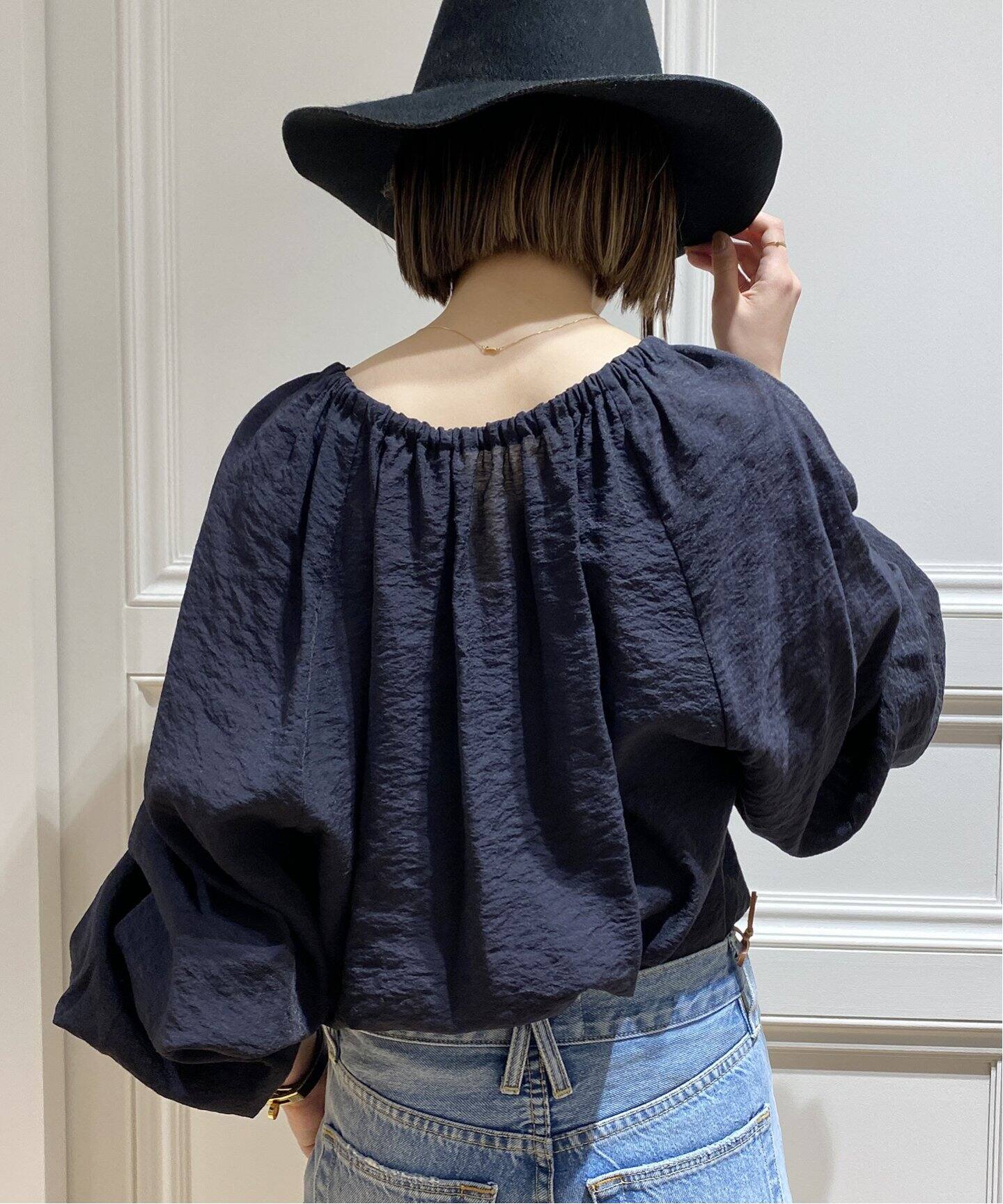 Gather Sleeve ブラウス(BLACK)（シャツ／ブラウス）｜MUSE de 