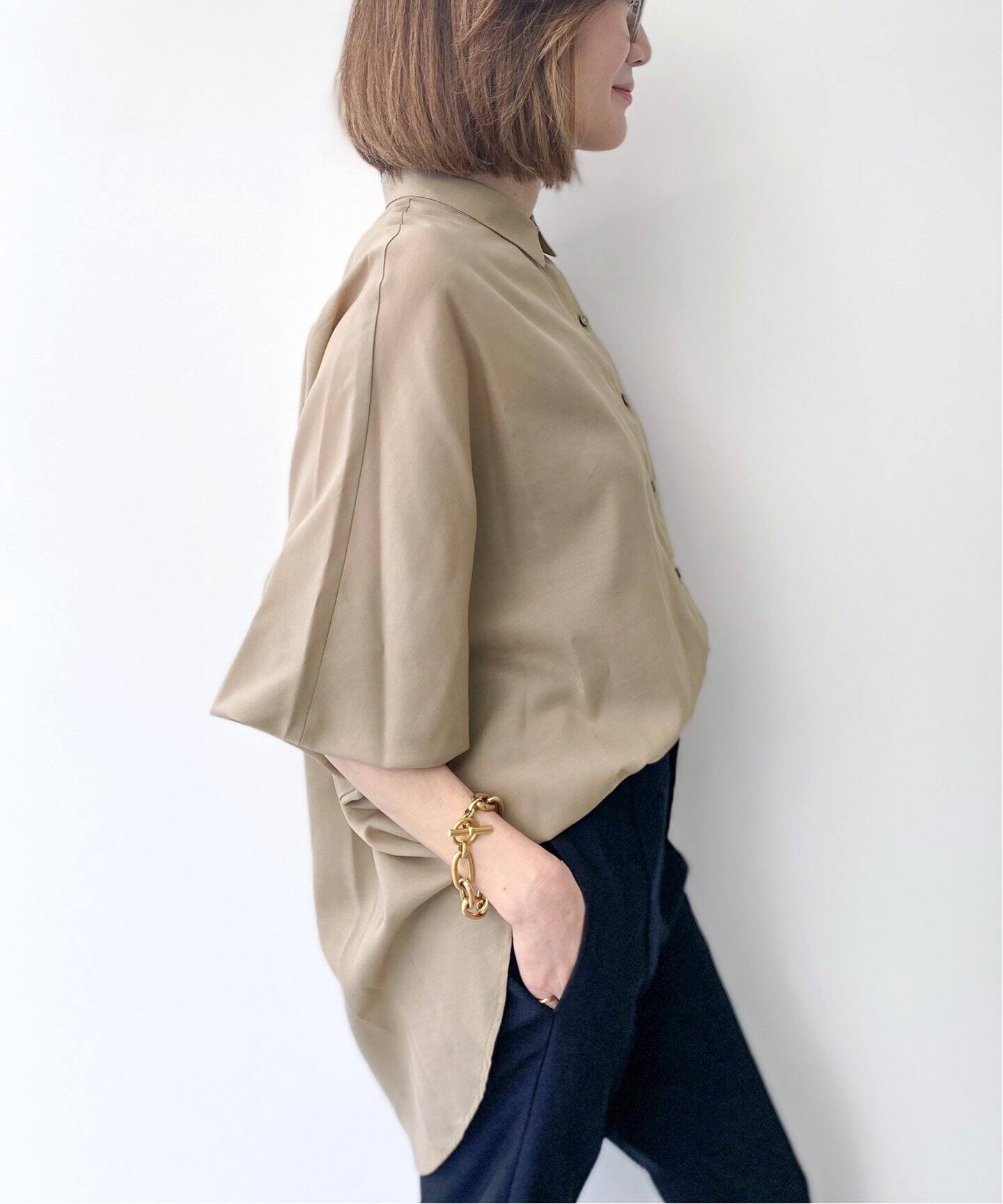 Dolmansleeve Sheer Blouse（シャツ／ブラウス）｜L