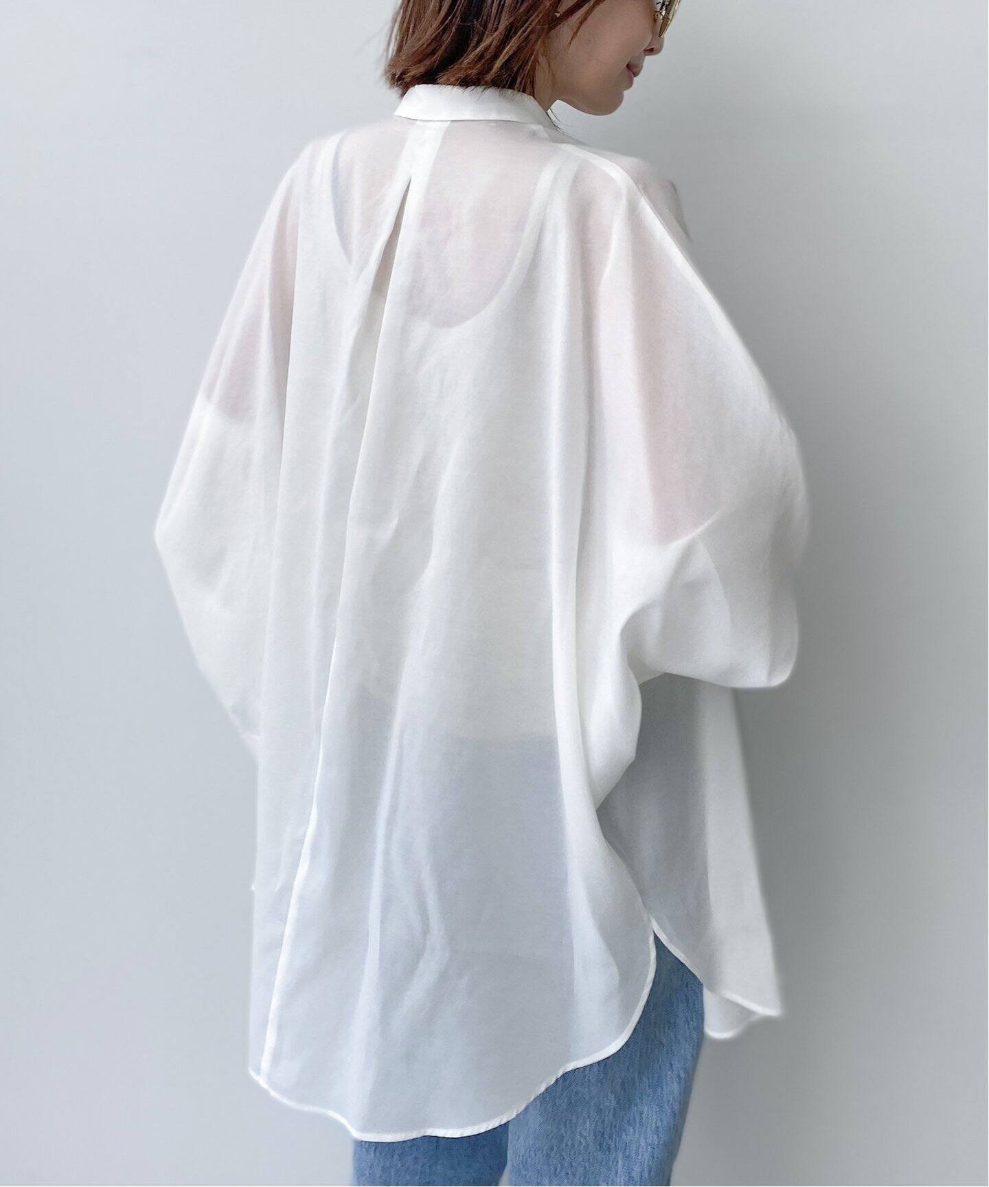Dolmansleeve Sheer Blouse（シャツ／ブラウス）｜L