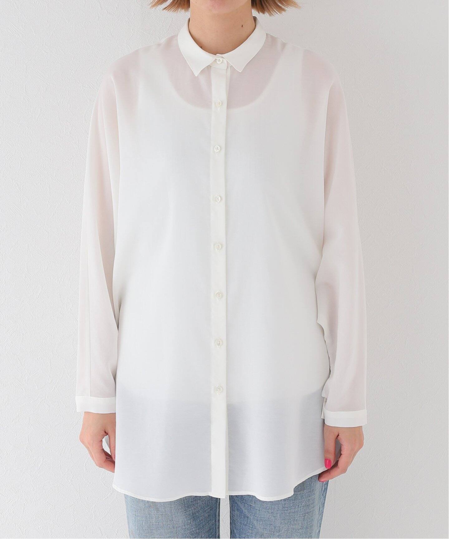 Dolmansleeve Sheer Blouse（シャツ／ブラウス）｜L