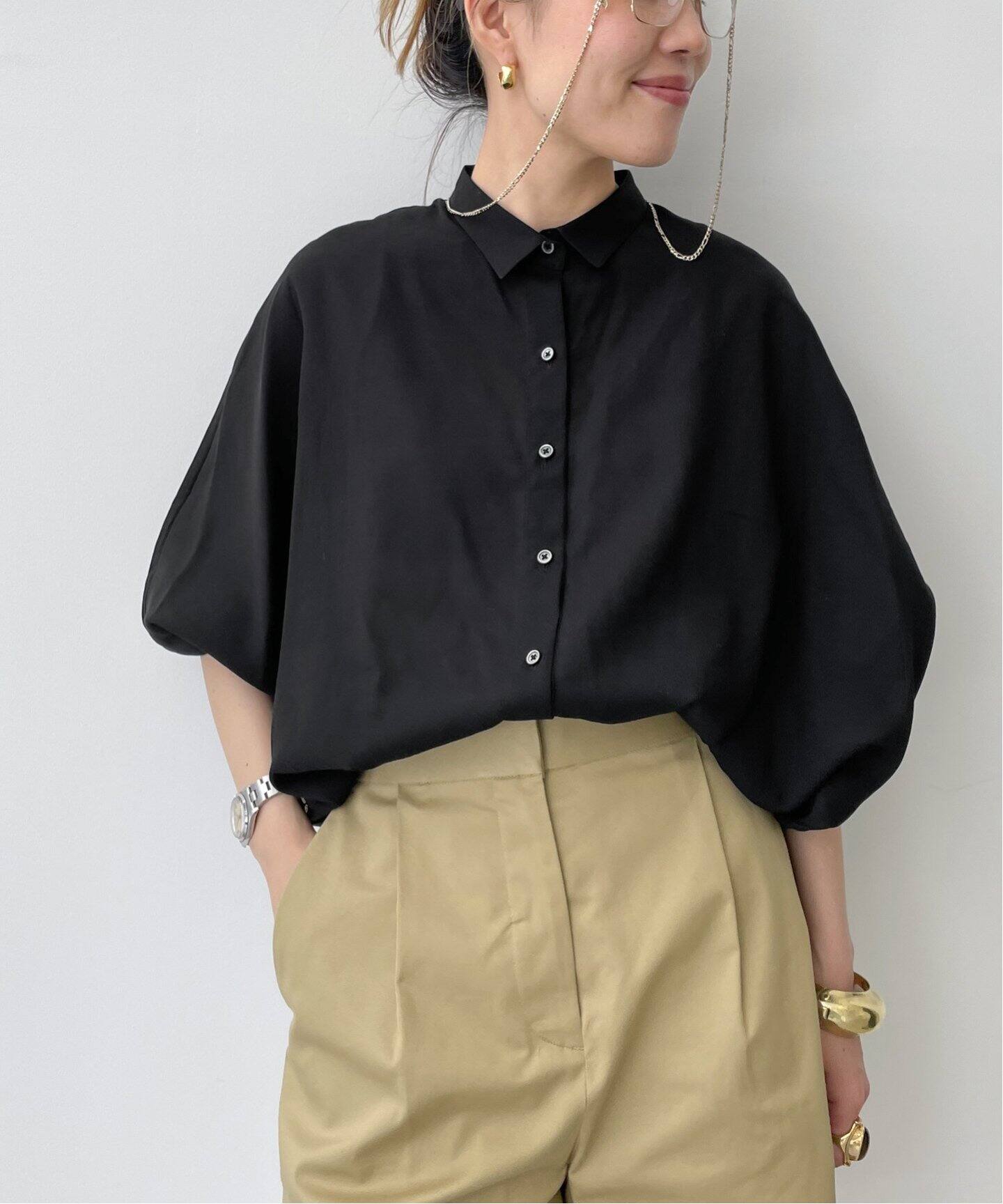 Dolmansleeve Sheer Blouse（シャツ／ブラウス）｜L