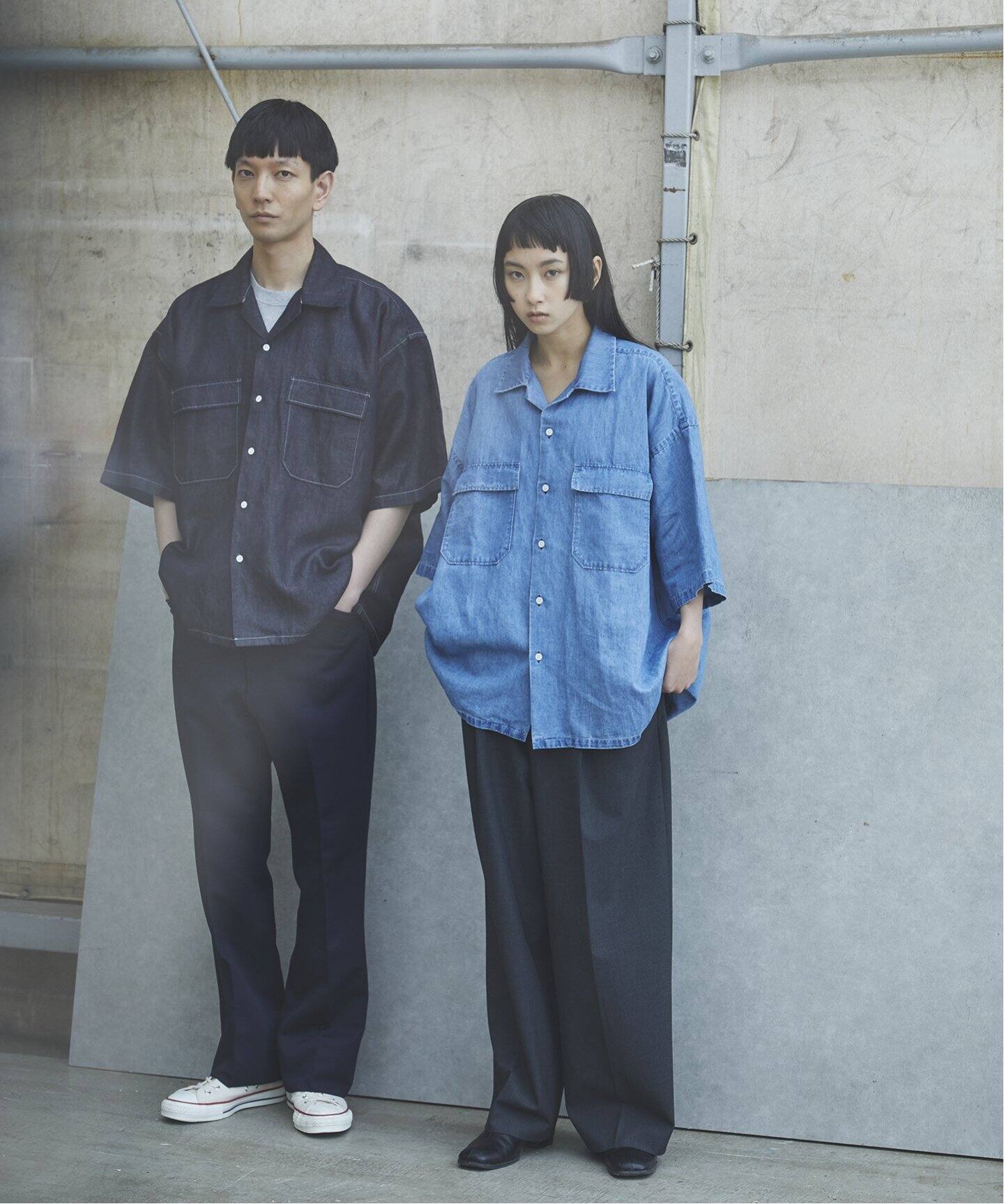 STANDARD JOURNAL / スタンダード ジャーナル】Denim shirts S/S 