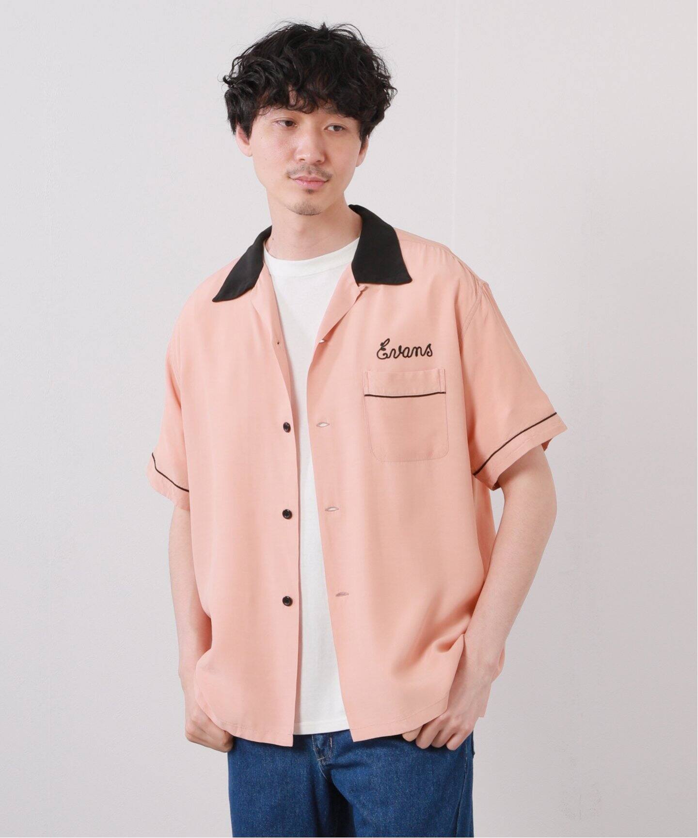 STYLE EYES / PIPING RAYON ボーリングシャツ SE38833（シャツ  