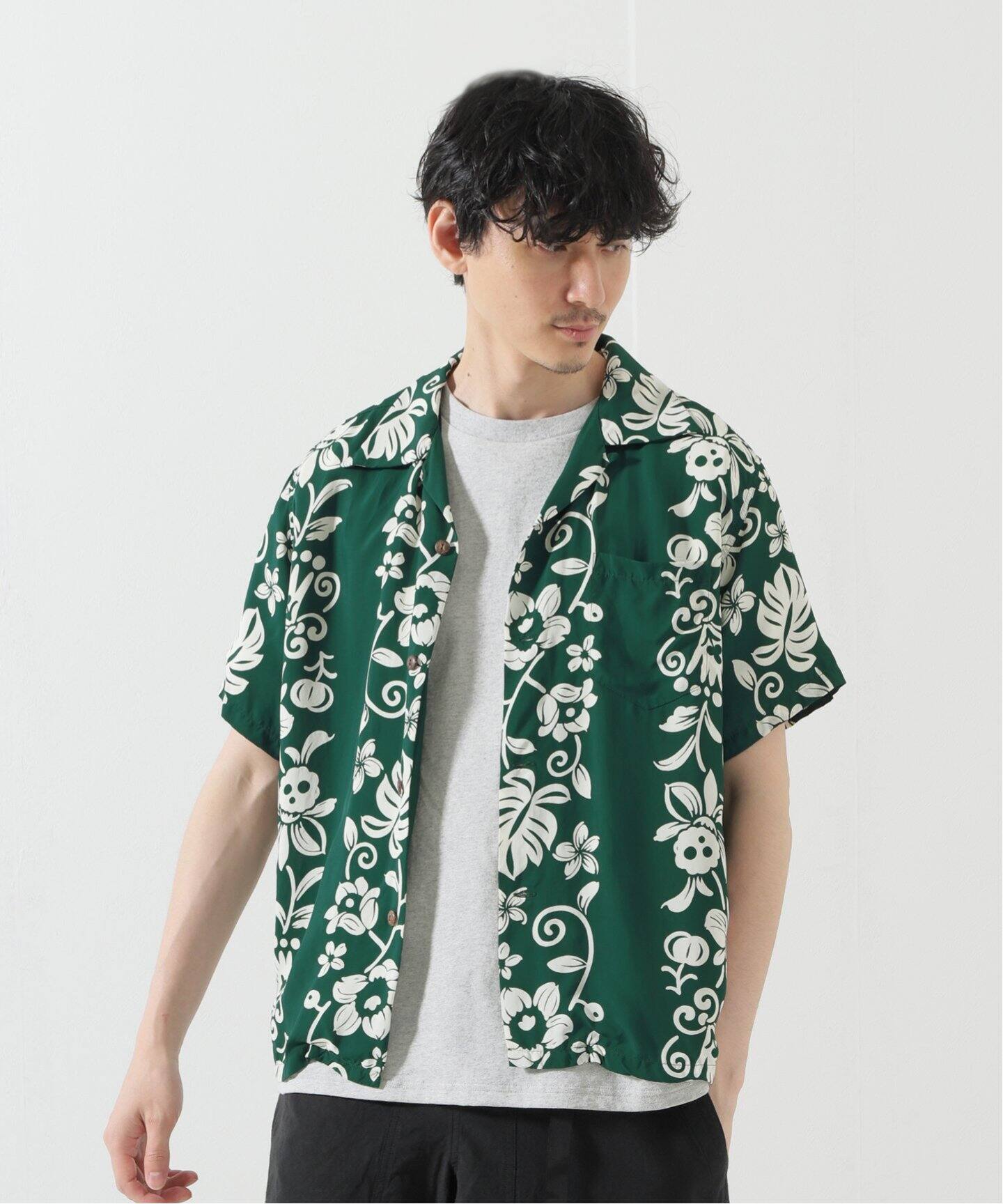SUN SURF / サンサーフ HAWAIIAN SKULL BORDER SS38806（シャツ 