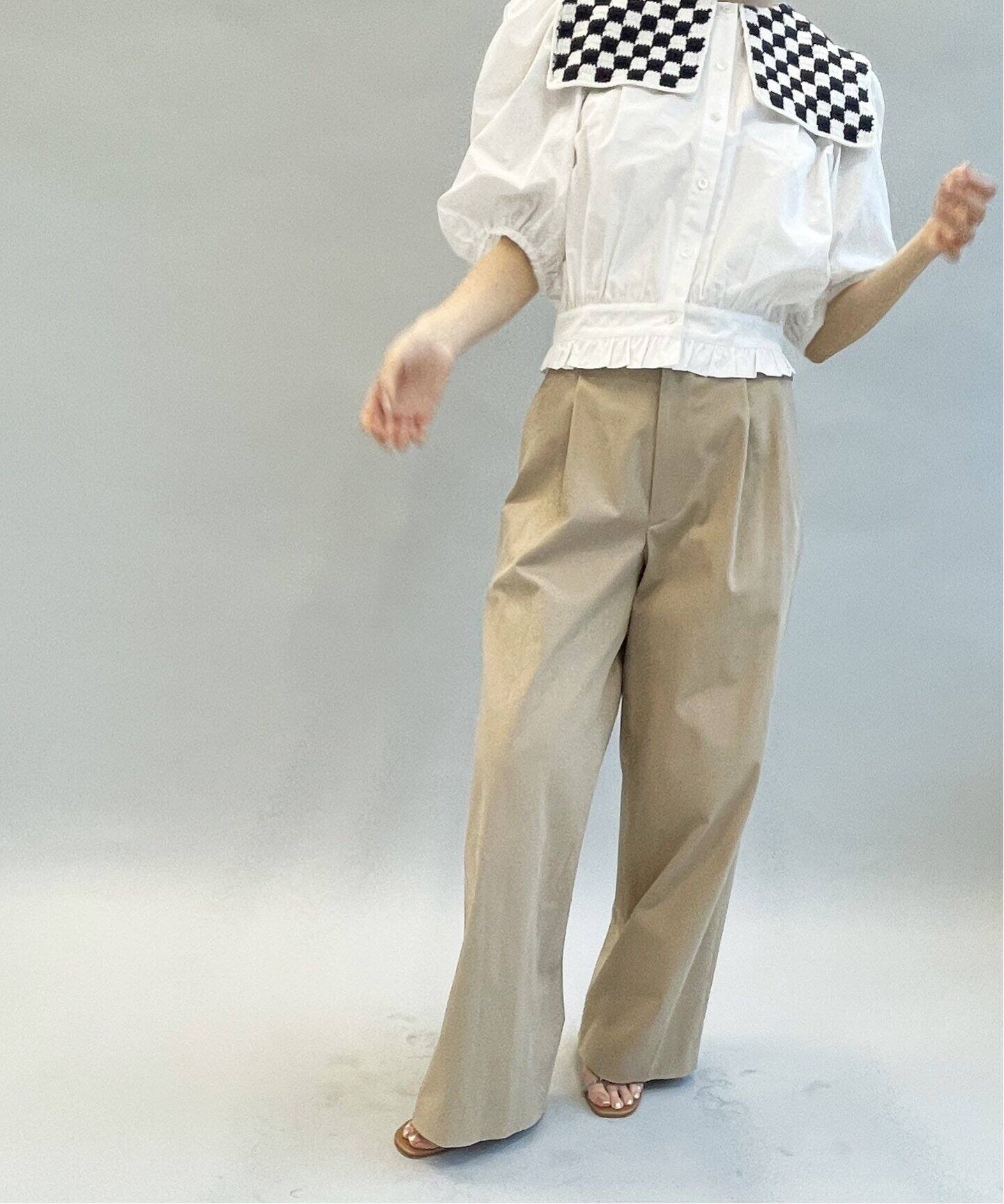 SHRIMPS/シュリンプス】ブロックチェックカラーブラウス（シャツ 