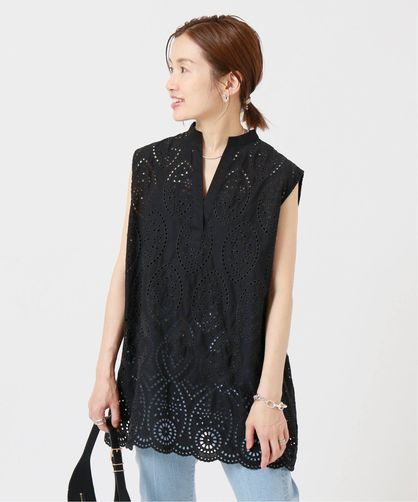 カットワークスキッパーブラウス（シャツ／ブラウス）｜IENA（イエナ  