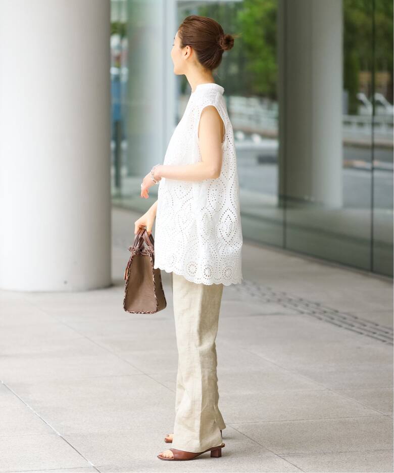 カットワークスキッパーブラウス（シャツ／ブラウス）｜IENA（イエナ  