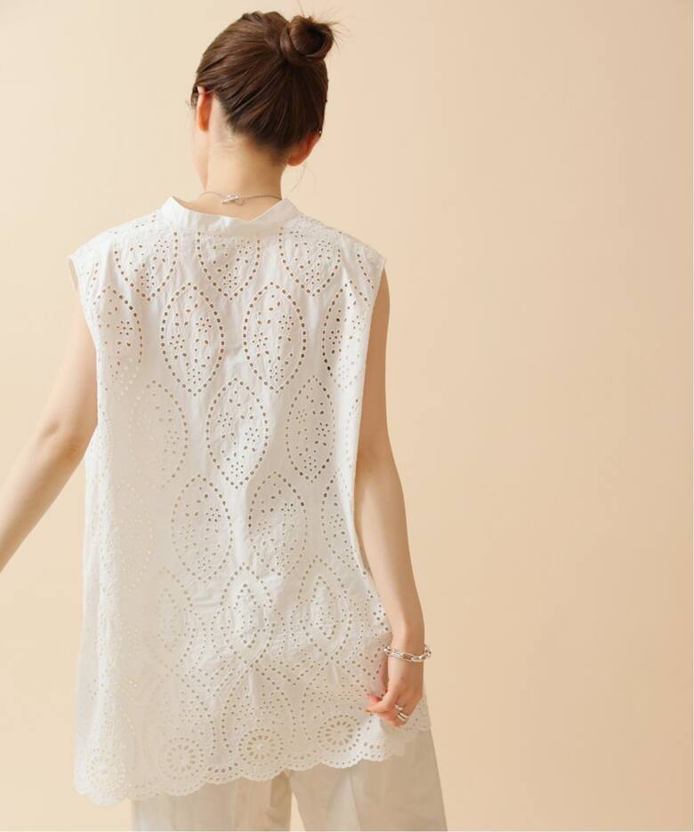 カットワークスキッパーブラウス（シャツ／ブラウス）｜IENA（イエナ  