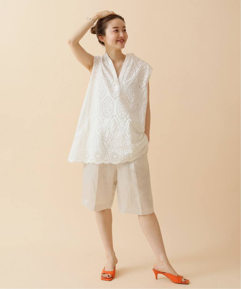カットワークスキッパーブラウス（シャツ／ブラウス）｜IENA（イエナ  