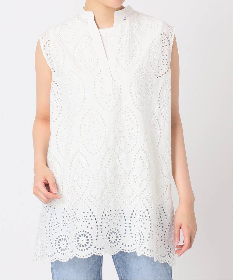 カットワークスキッパーブラウス（シャツ／ブラウス）｜IENA（イエナ  