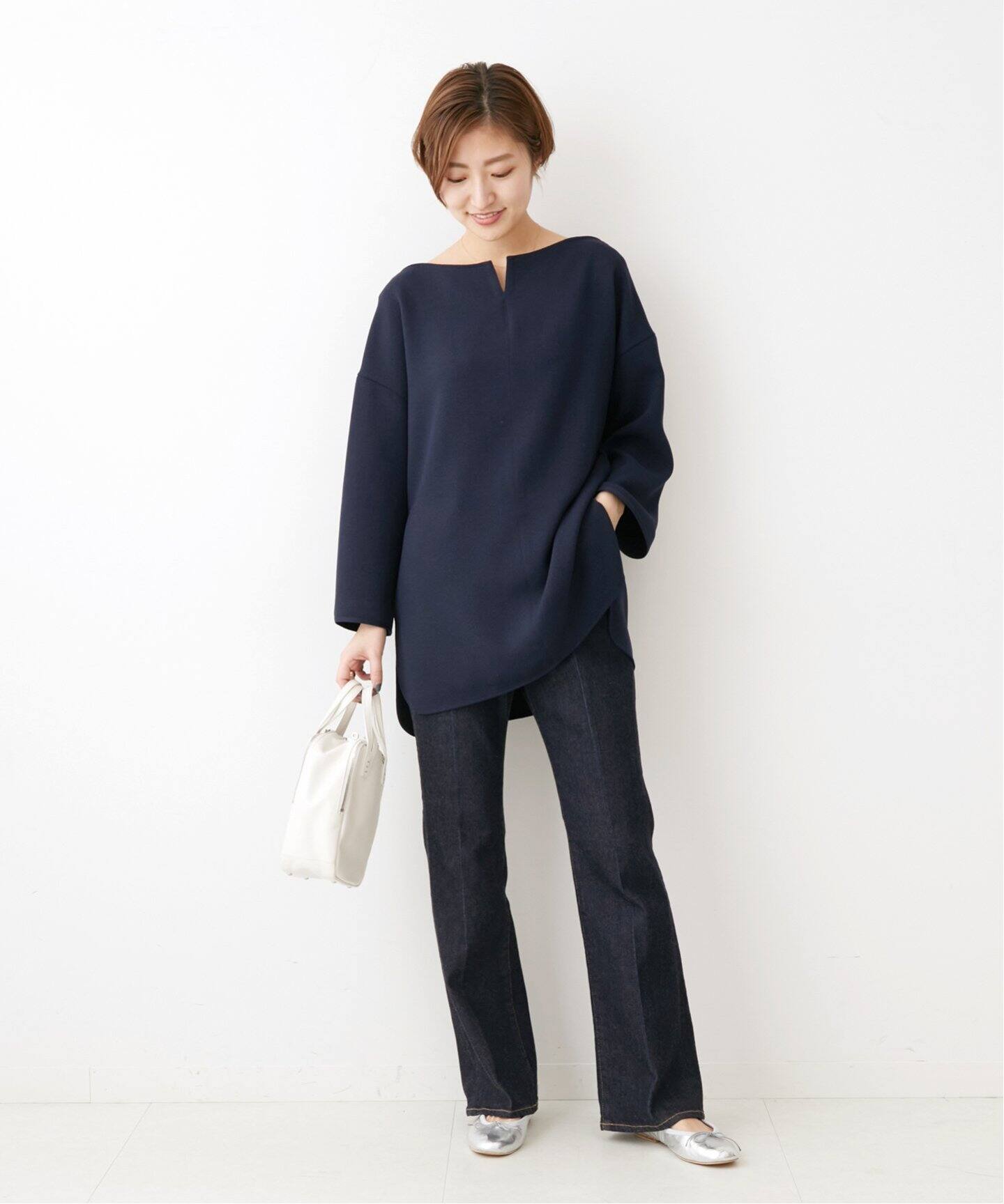 &NAVY デザインジョーゼットTブラウス◇（シャツ／ブラウス）｜IENA 