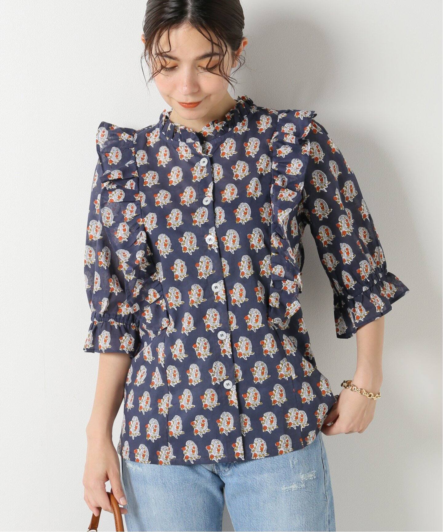 sz blockprints ブラウス - 半袖 