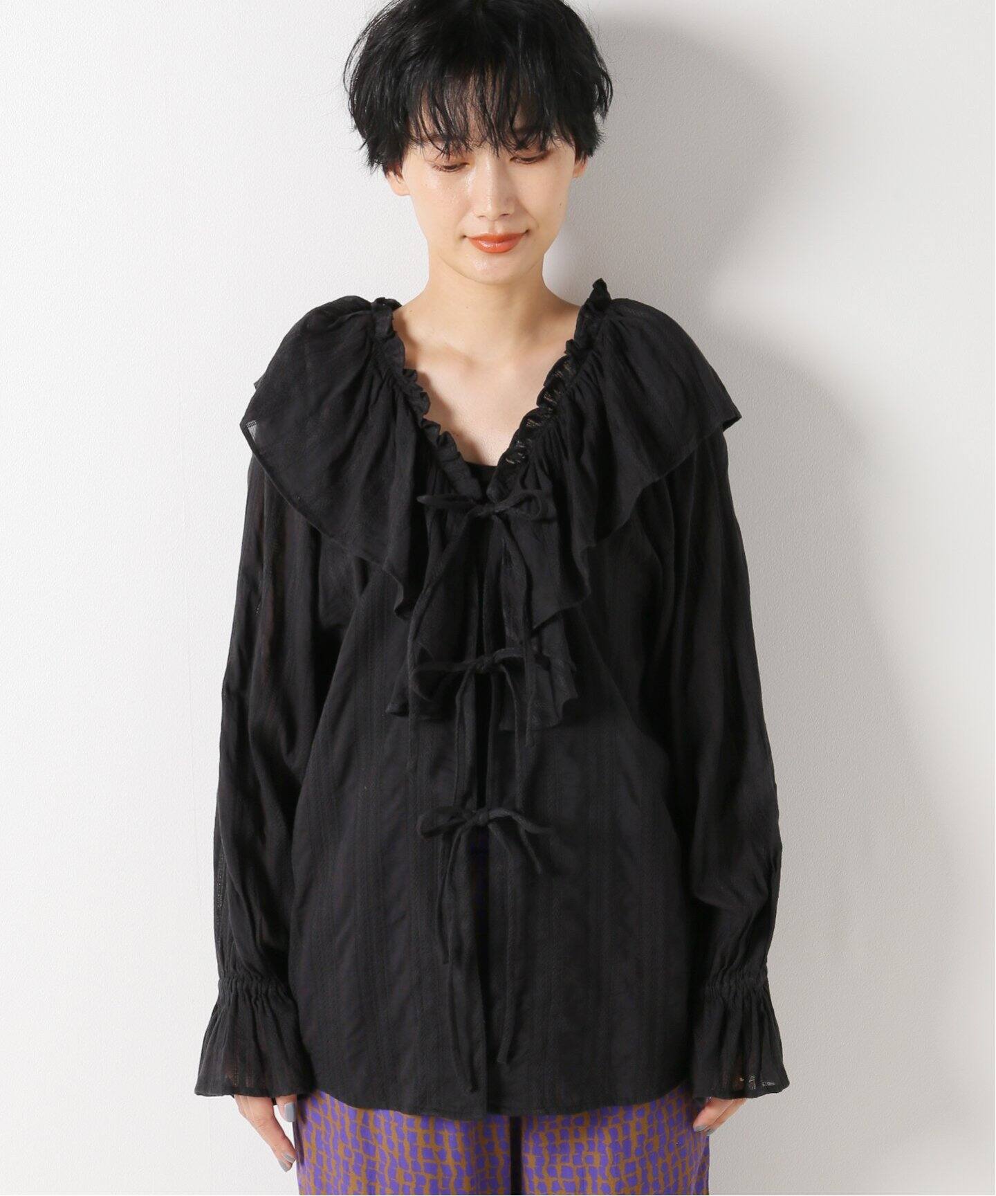 Sara mallika ロングブラウス ベージュ ペイズリー柄 セットアップ 