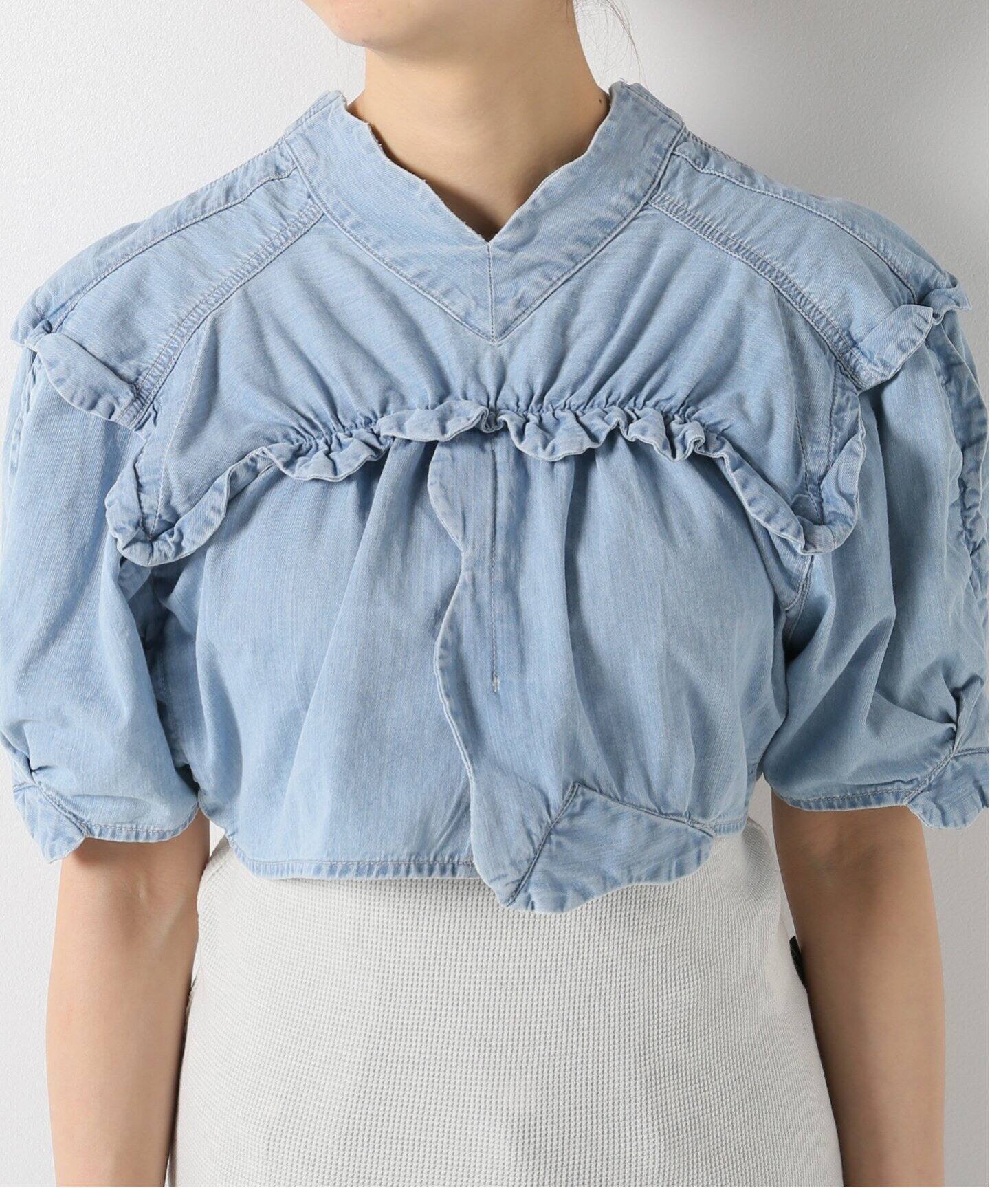 PHOTOCOPIEU/フォトコピュー】CROPPEDトップス（シャツ／ブラウス 