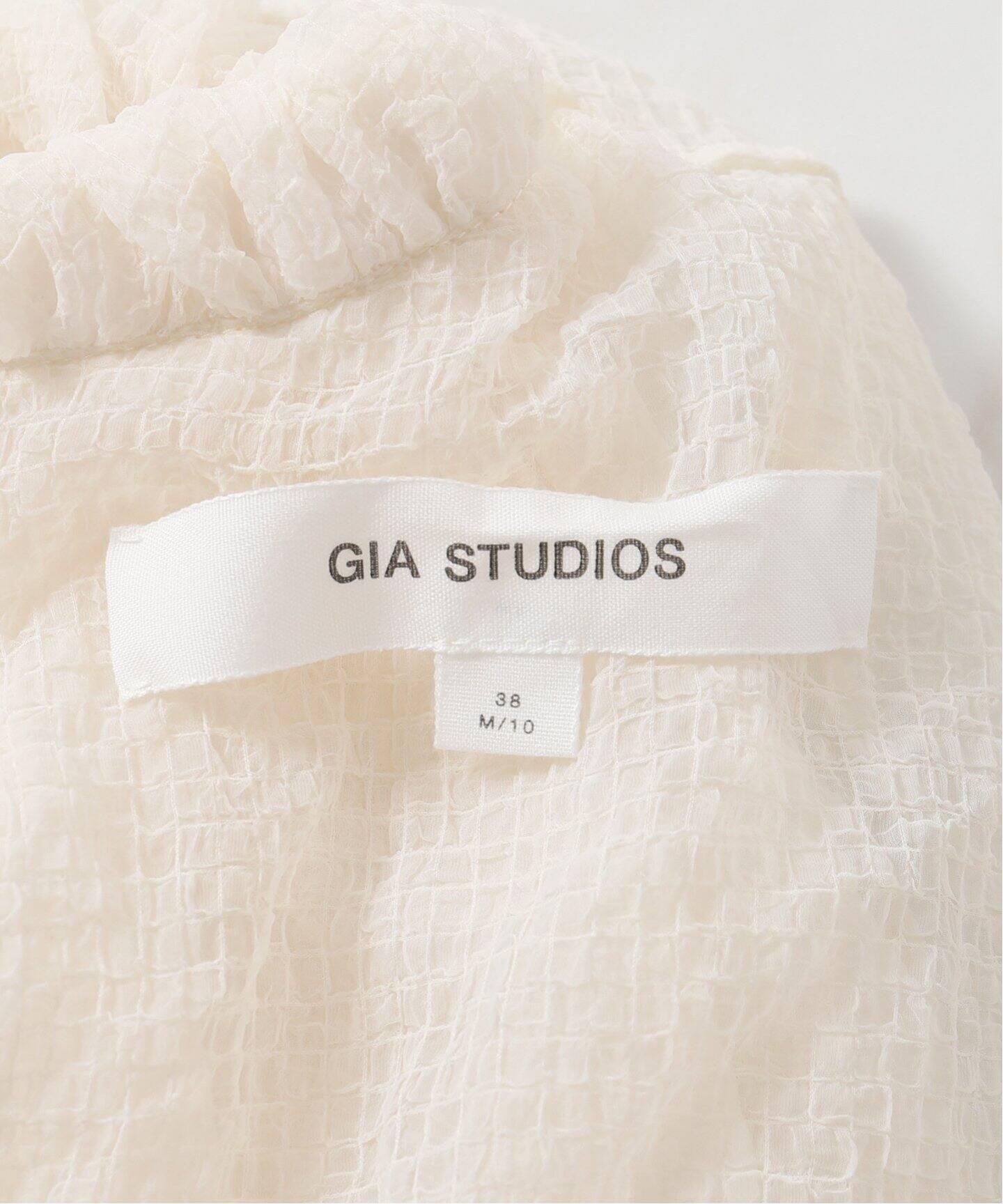 GIA STUDIOS/ジア ストゥディオス】シアーブラウス（シャツ／ブラウス 