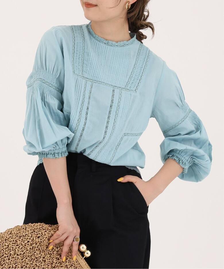 マニーレースピンタックブラウス◇（シャツ／ブラウス）｜SLOBE IENA  