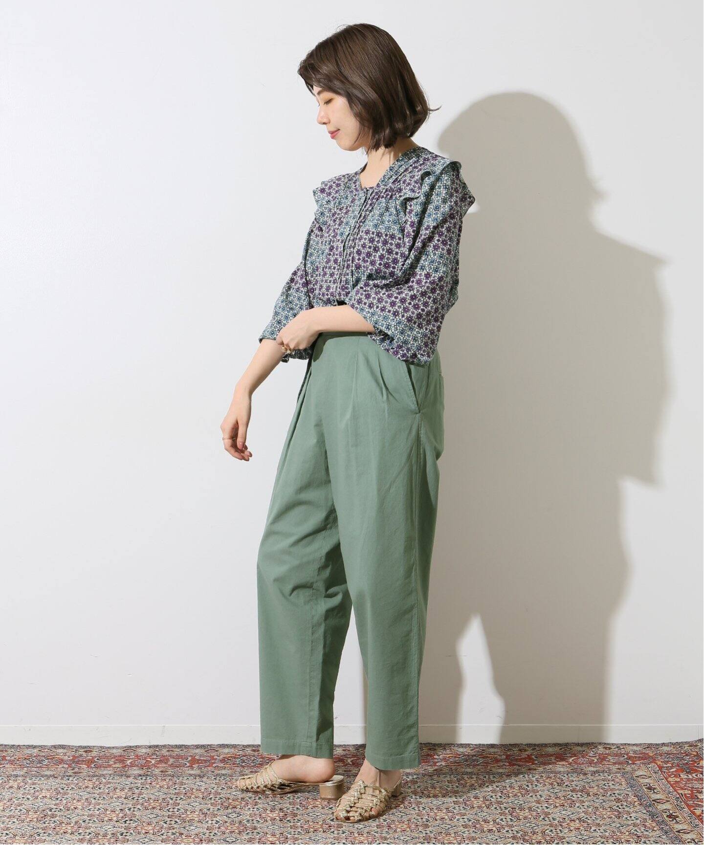 IENA LA BOUCLE フラワープリント ブラウス（シャツ／ブラウス）｜IENA 