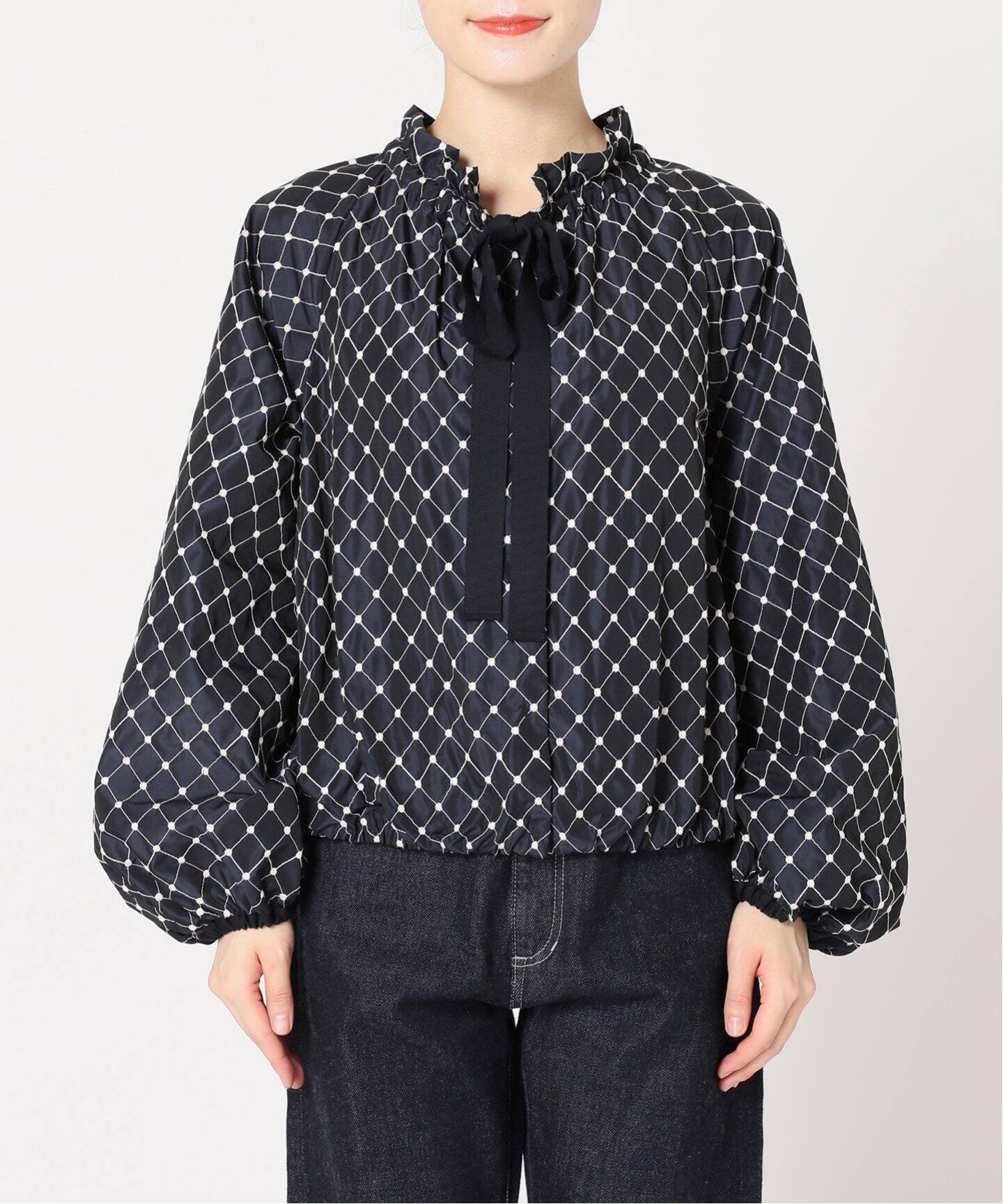 IENA LA BOUCLE ドットエンブロイダリーブラウス（シャツ／ブラウス 