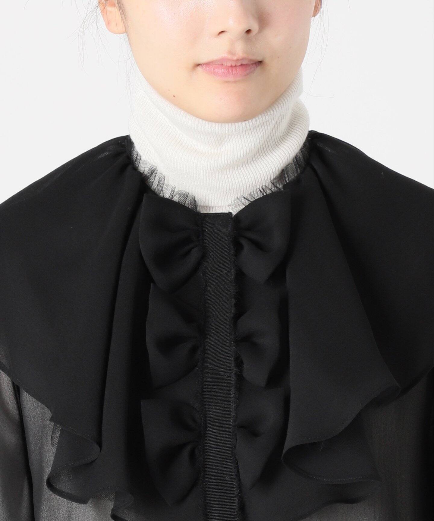 IENA LA BOUCLE ジョーゼットリボンブラウス（シャツ／ブラウス 