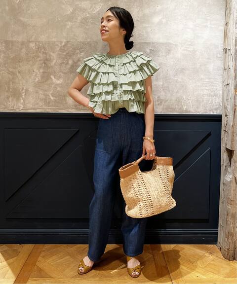 Iena La Boucle コットンフリルブラウス Iena イエナ 公式のファッション通販 Baycrew S Store