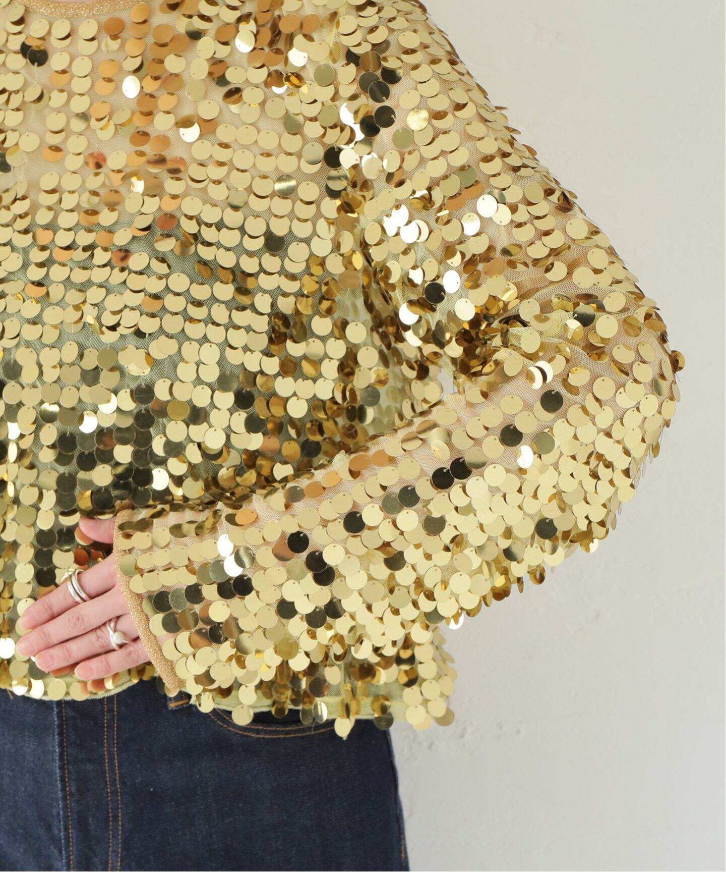 forte_forte/フォルテフォルテ】sequins ブラウス（シャツ／ブラウス  