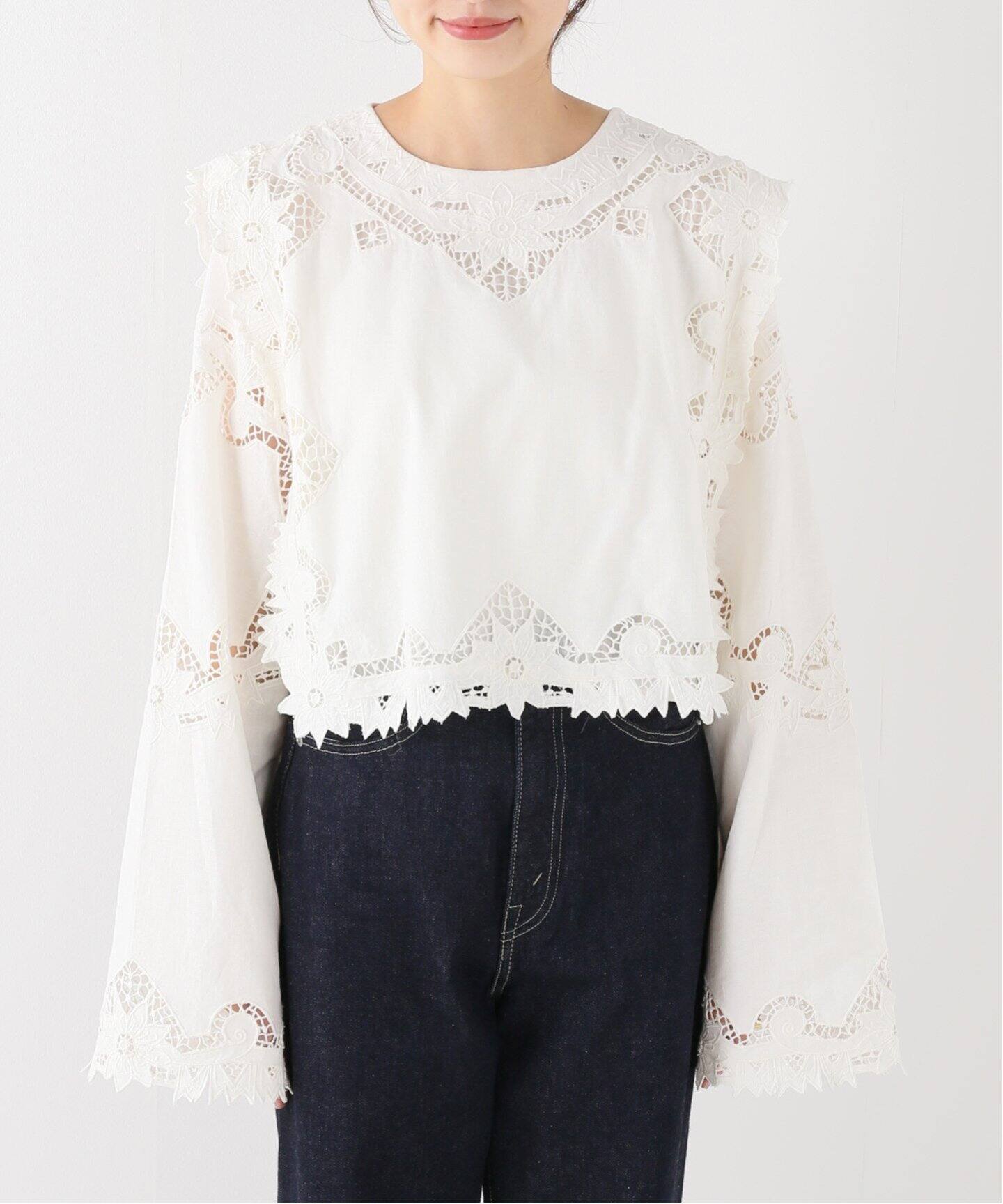 Sea New York/シー ニューヨーク】ANITA EYELET TOP ブラウス（シャツ 