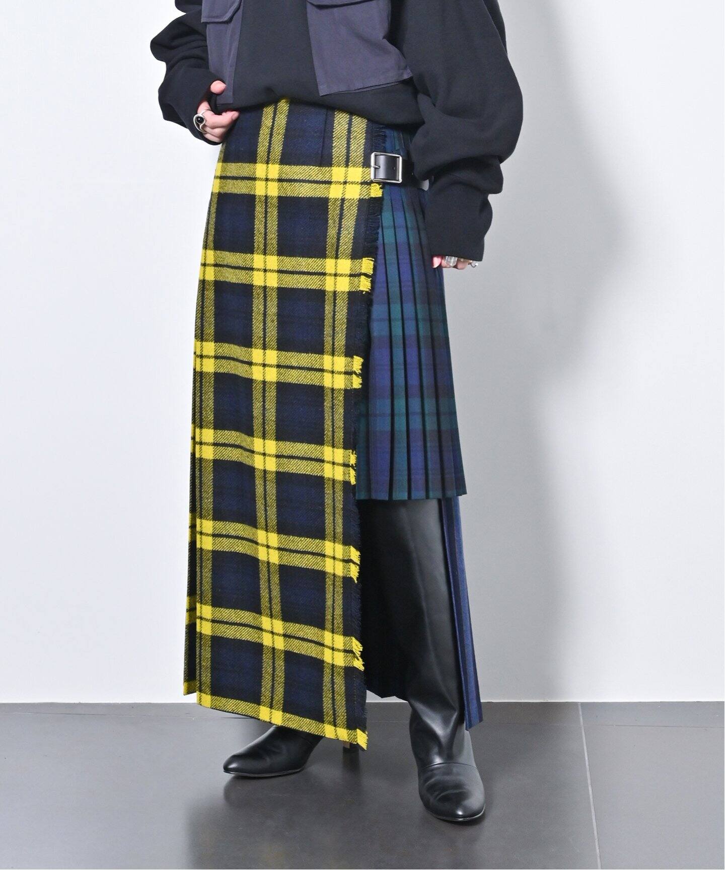 ONEIL OF DUBLIN for CITYSHOP】 VARIED PLEATED PATCHWORK 008 