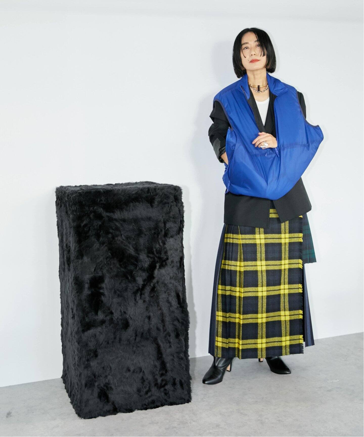 ONEIL OF DUBLIN for CITYSHOP】VARIED PLEATED PATCHWORK 010 