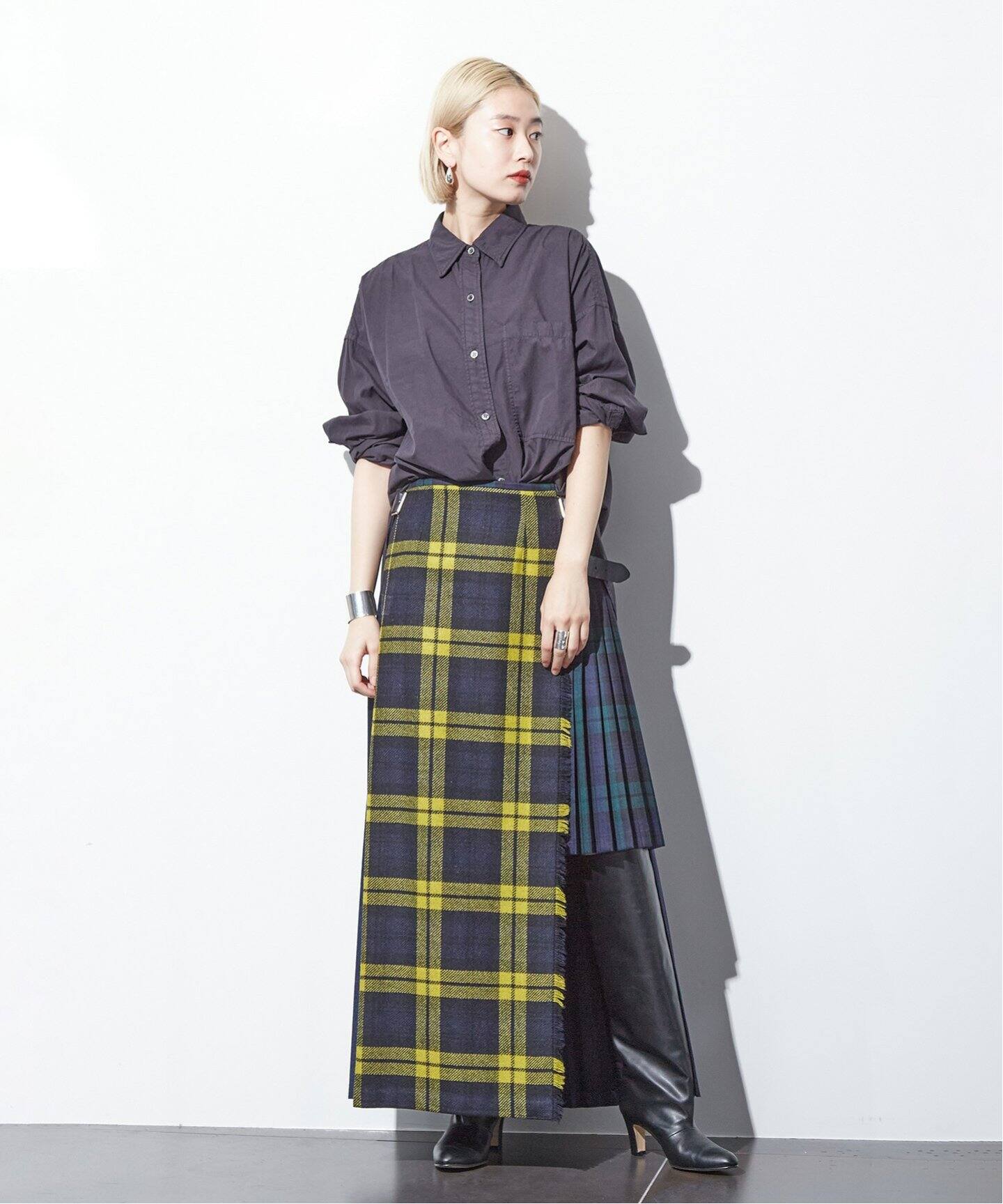 ONEIL OF DUBLIN for CITYSHOP】VARIED PLEATED PATCHWORK 010 
