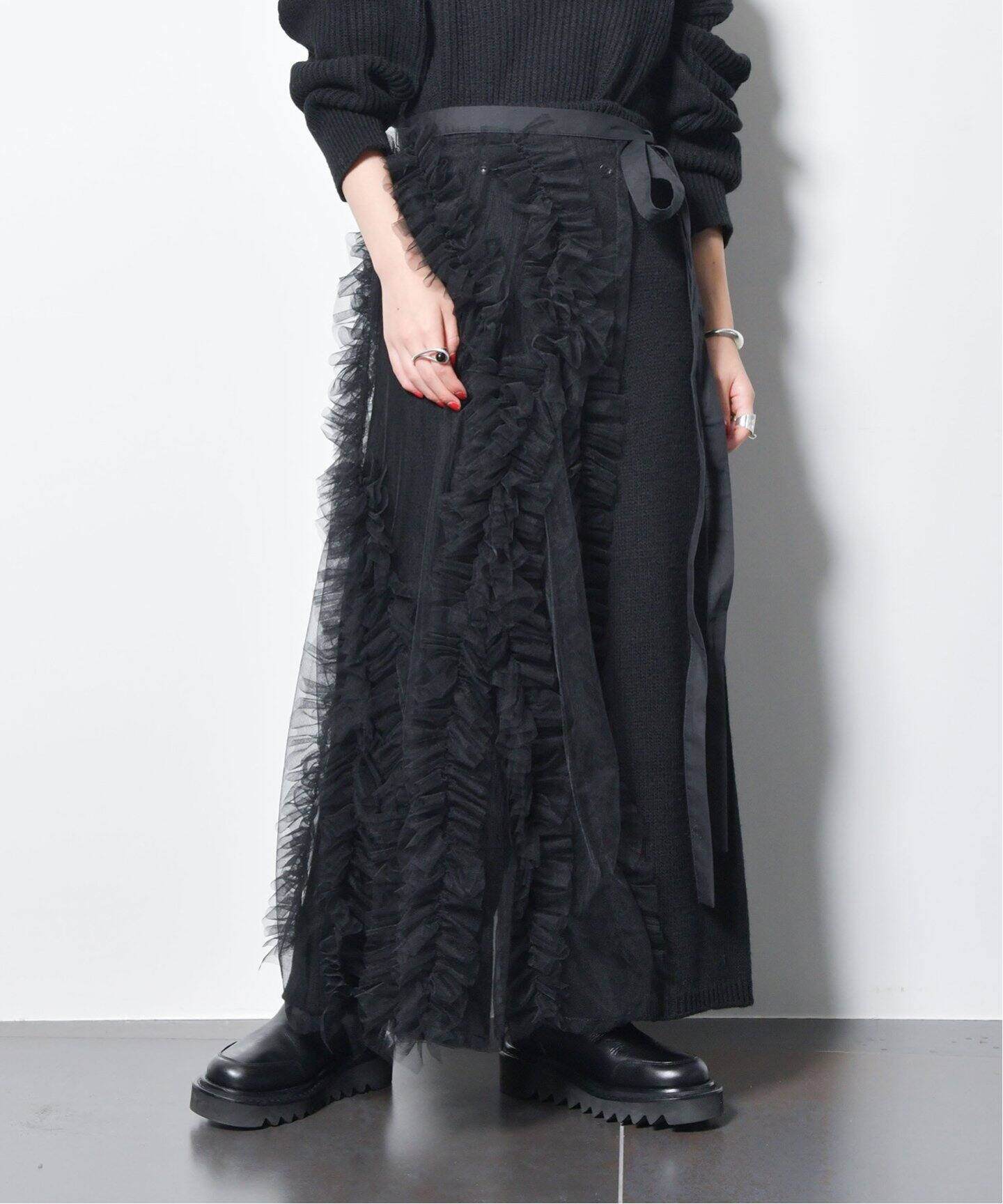MARGE/マージ】Tulle decorative wrap スカート（その他スカート  