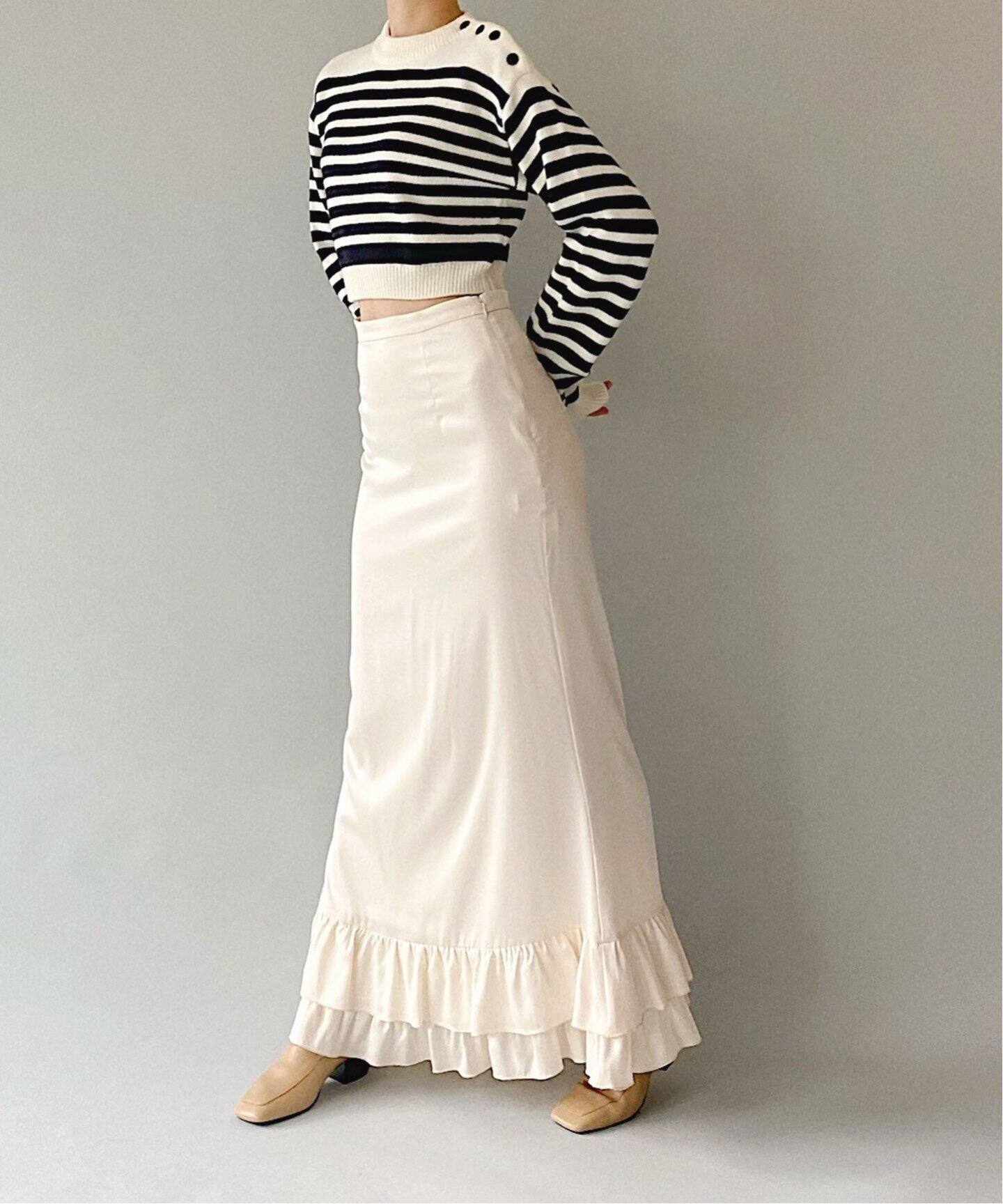 フリルヘムロングスカート（その他スカート）｜Charles Chaton  