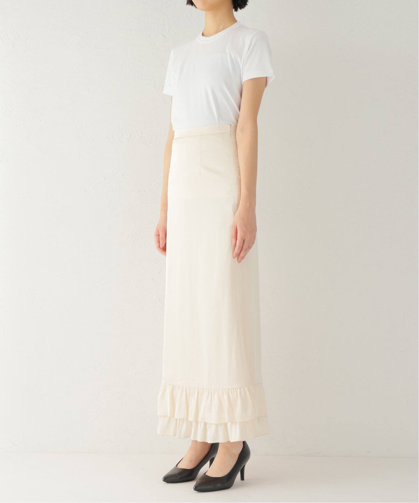 フリルヘムロングスカート（その他スカート）｜Charles Chaton  
