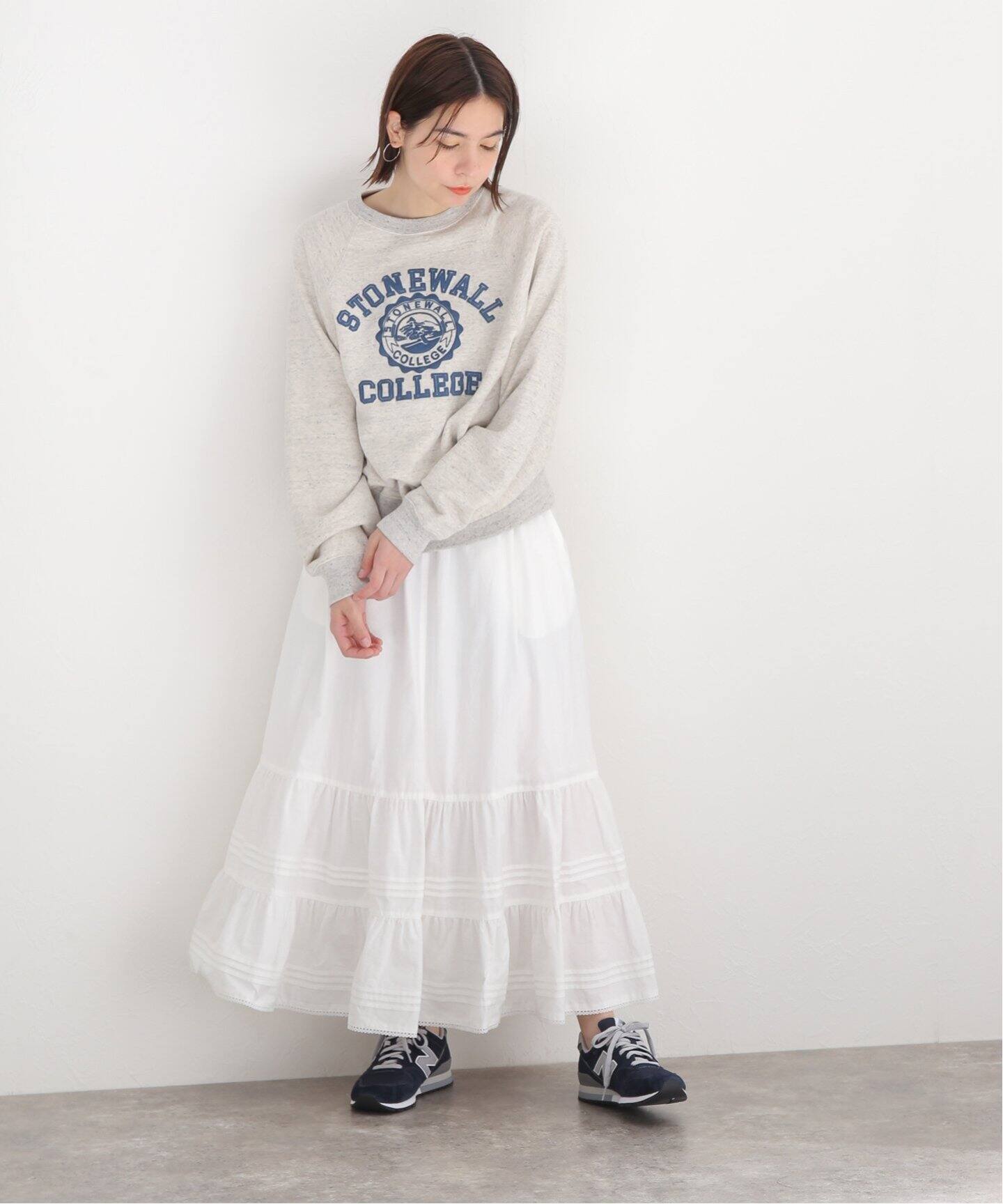 Shinzone / シンゾーン】TIERED LACE SKIRT（ロング・マキシ丈スカート 