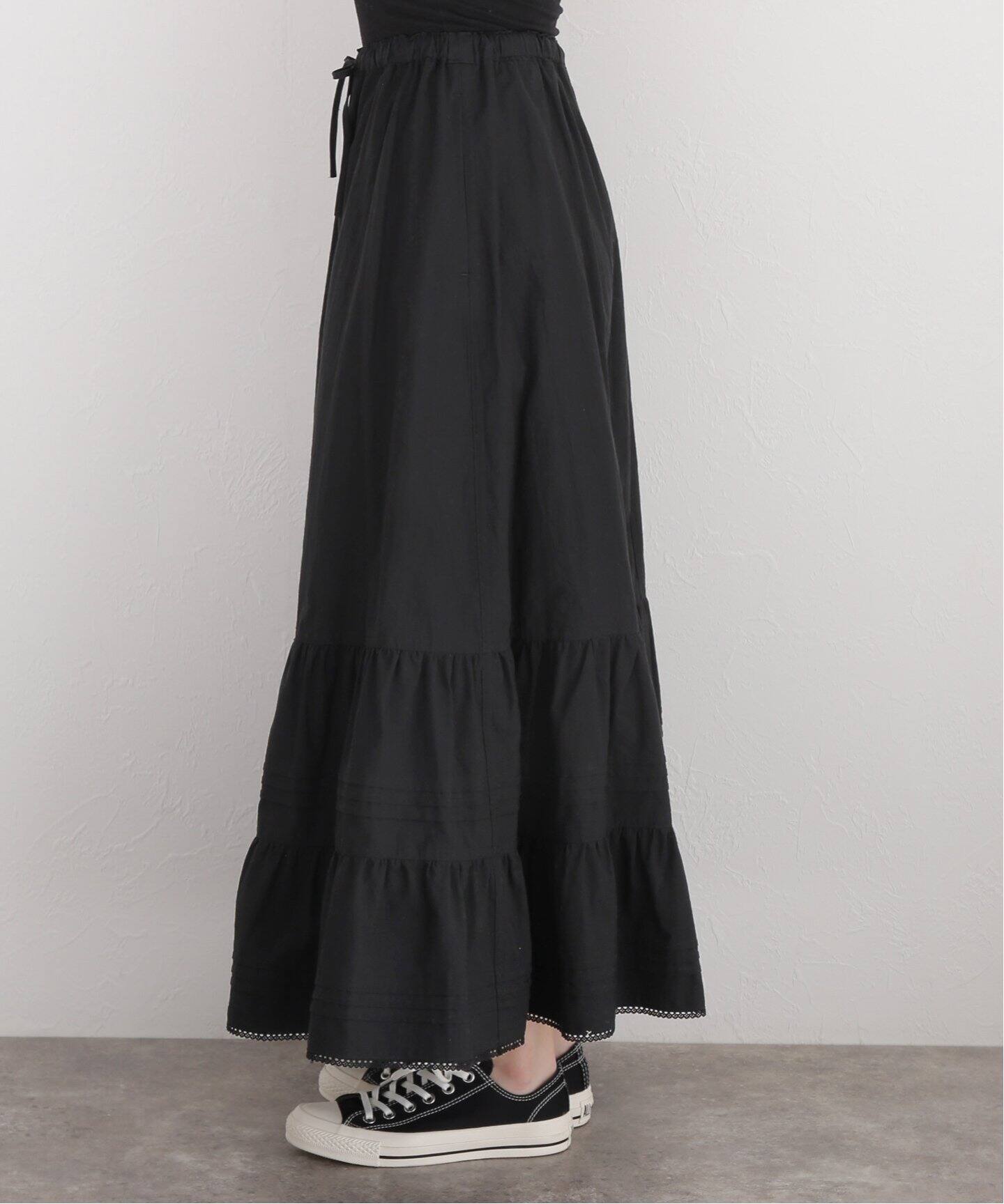 Shinzone / シンゾーン】TIERED LACE SKIRT（ロング・マキシ丈スカート 