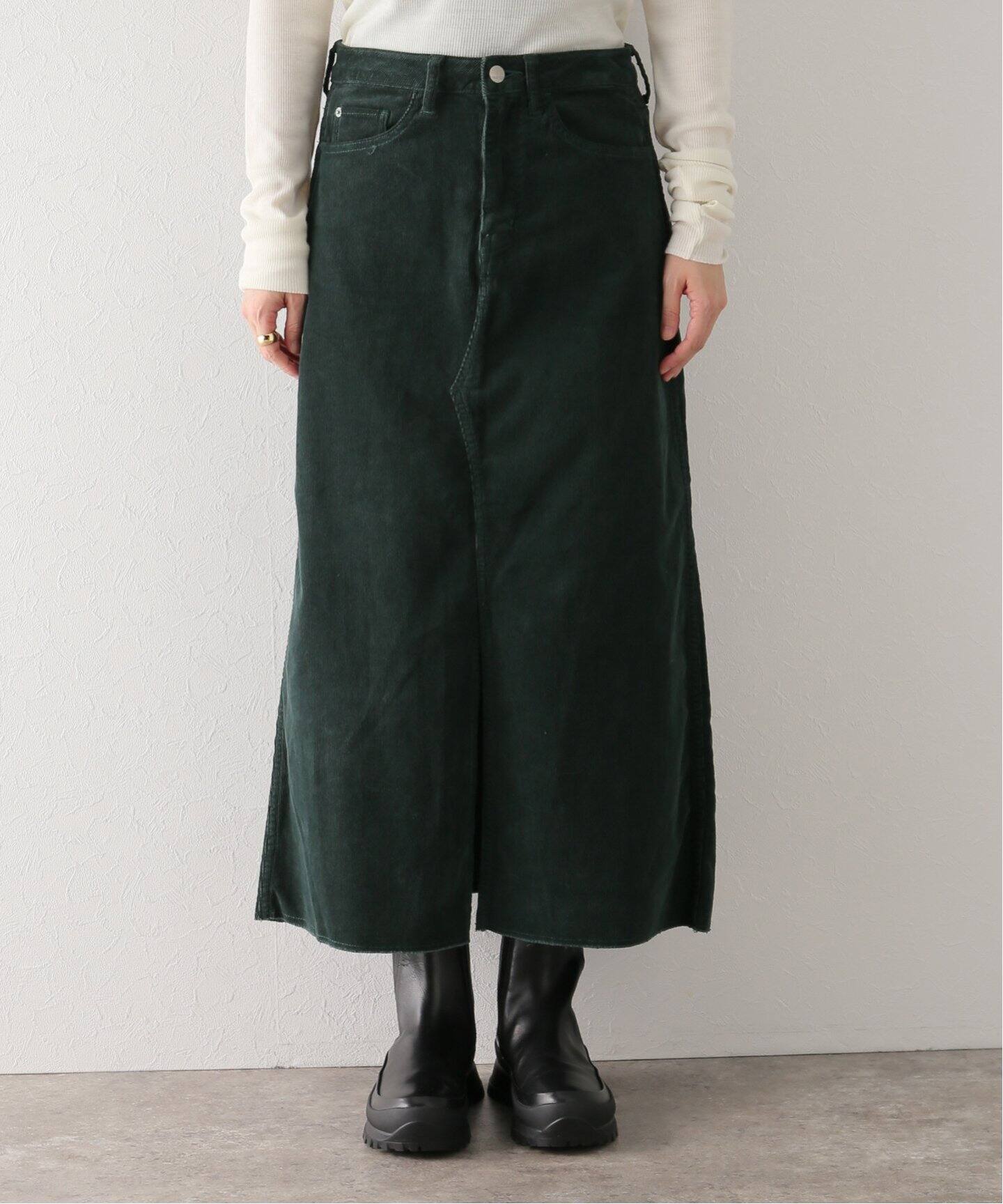 Healthy denim / ヘルシーデニム】コーデュロイRemake Skirt（ロング 