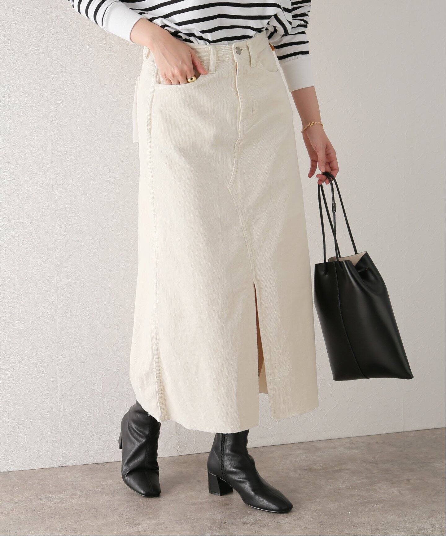 Healthy denim / ヘルシーデニム】コーデュロイRemake Skirt（ロング 