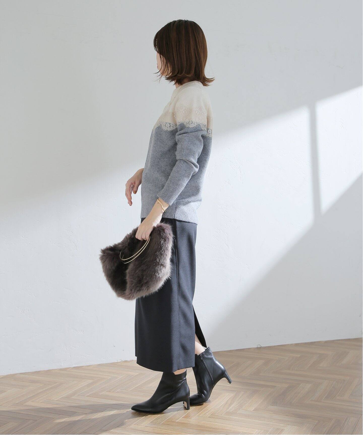 サイドベルトタイトスカート La Totalite ラ トータリテ 公式のファッション通販 Baycrew S Store