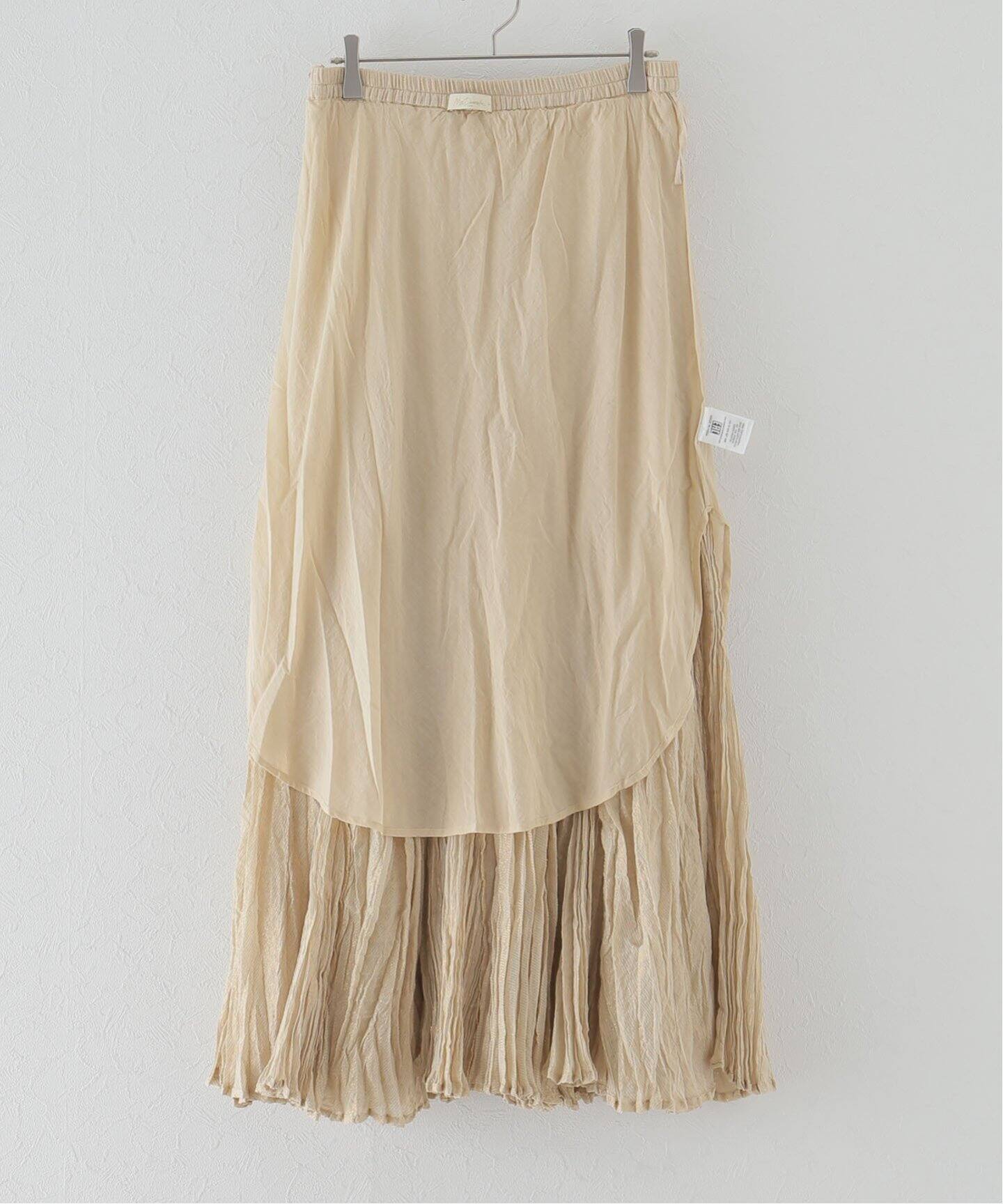 MES DEMOISELLES/メドモアゼル】ワッシャープリーツマキシスカート  