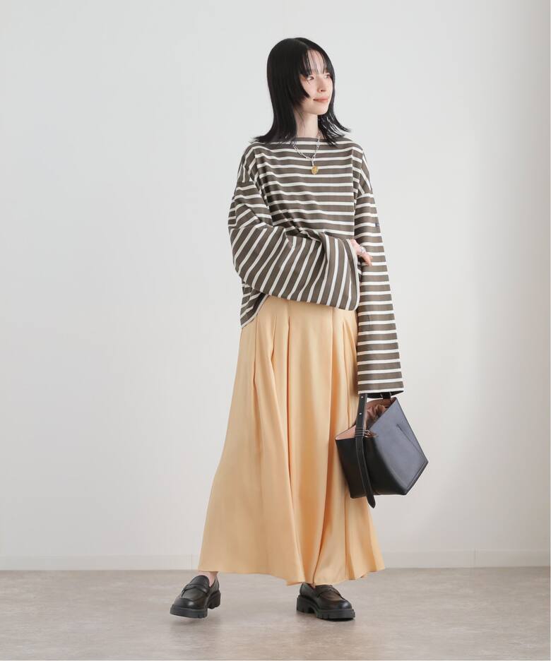 キュプラフィブリルフレアスカート（ロング・マキシ丈スカート  