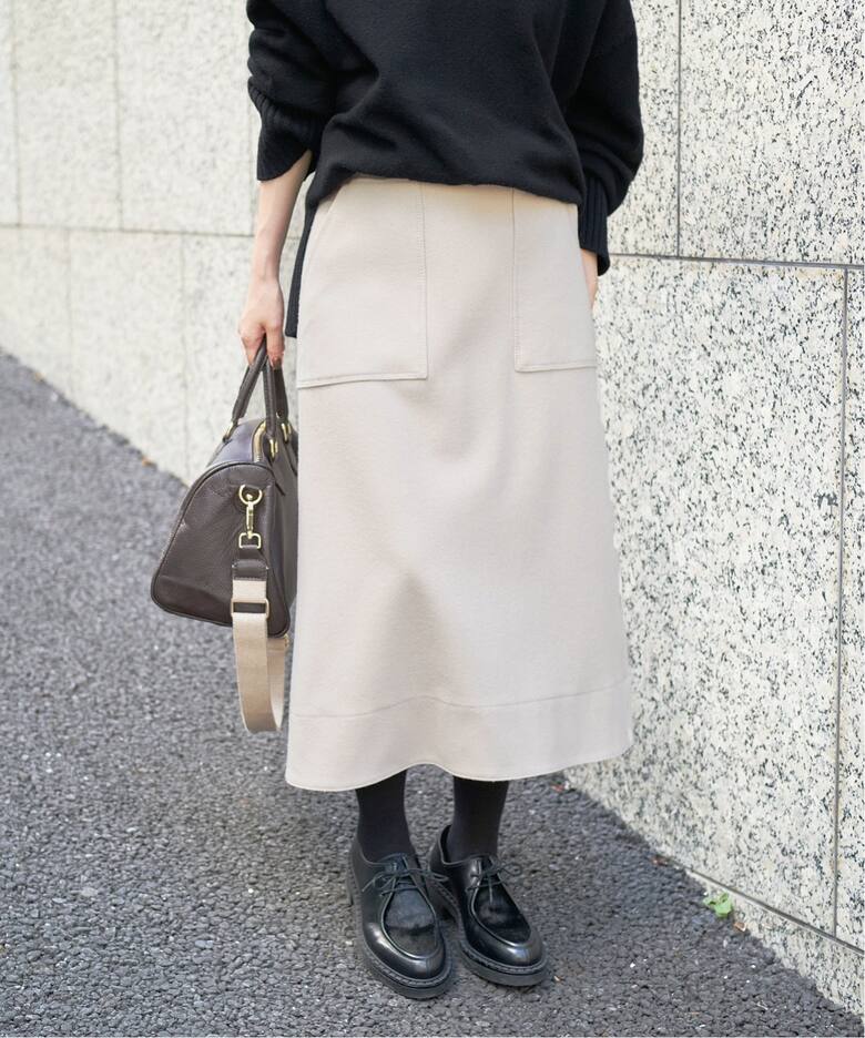 ビーバーメルトントラペーズスカート（その他スカート）｜Spick  