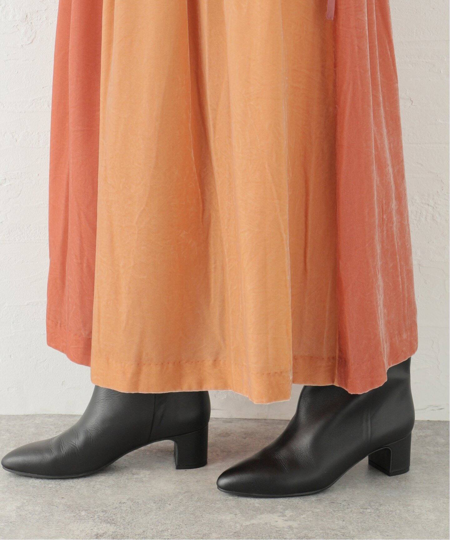 ENRICA/エンリカ】 RAYON VELVET SKIRT（ロング・マキシ丈スカート 
