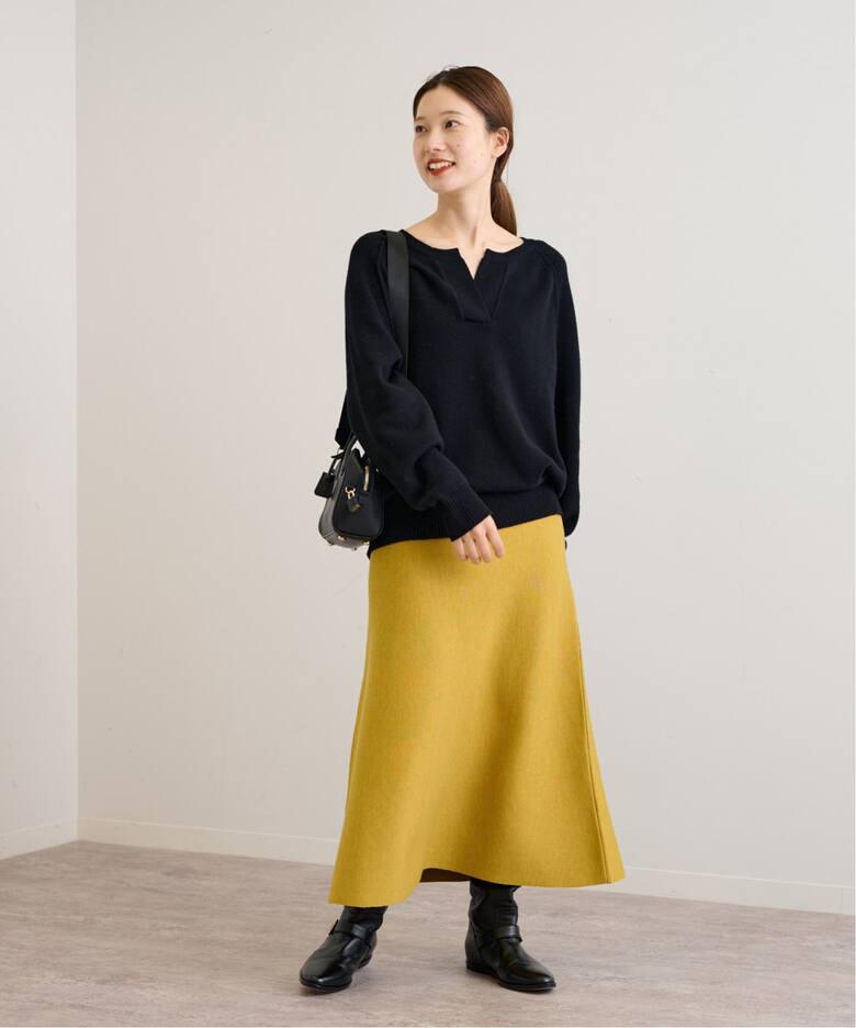 総針フレアスカート（ロング・マキシ丈スカート）｜FRAMeWORK  