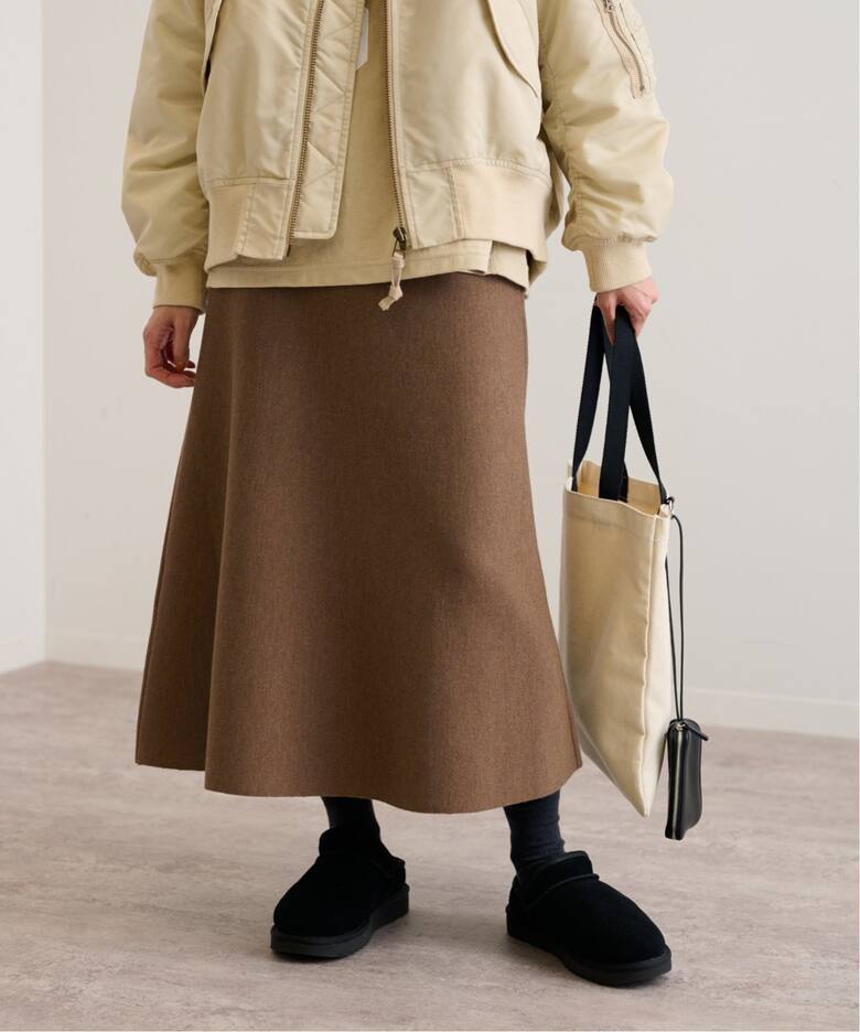 総針フレアスカート（ロング・マキシ丈スカート）｜FRAMeWORK  