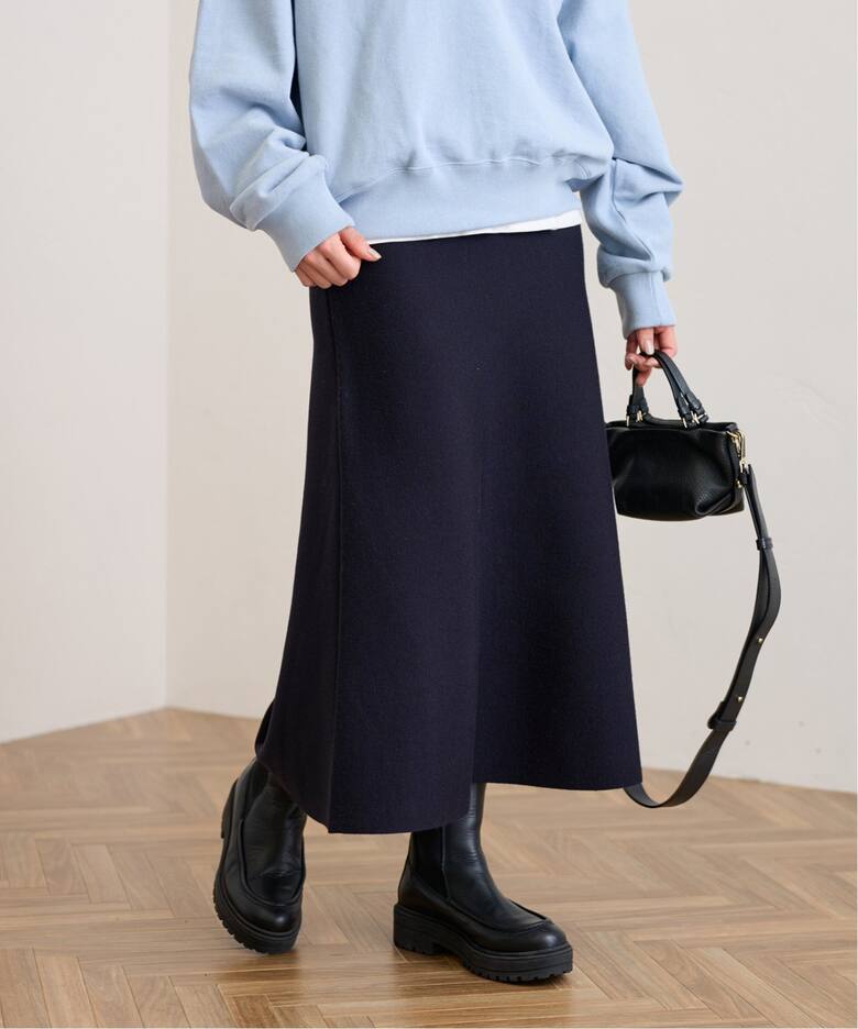 総針フレアスカート（ロング・マキシ丈スカート）｜FRAMeWORK  