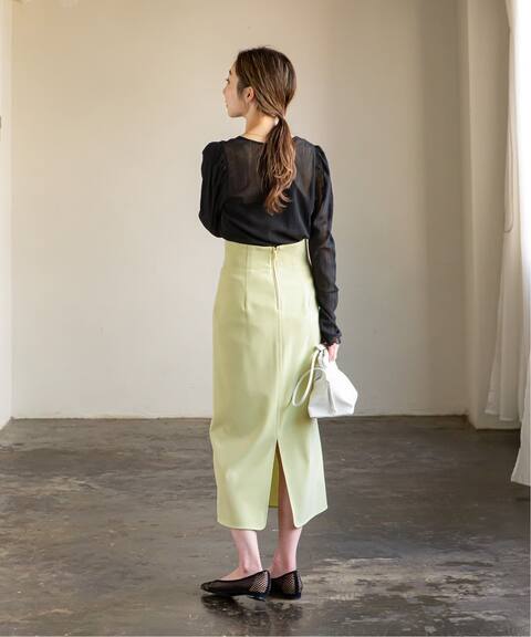 ジャージーライクカラータイトスカート Noble ノーブル 公式のファッション通販 Baycrew S Store