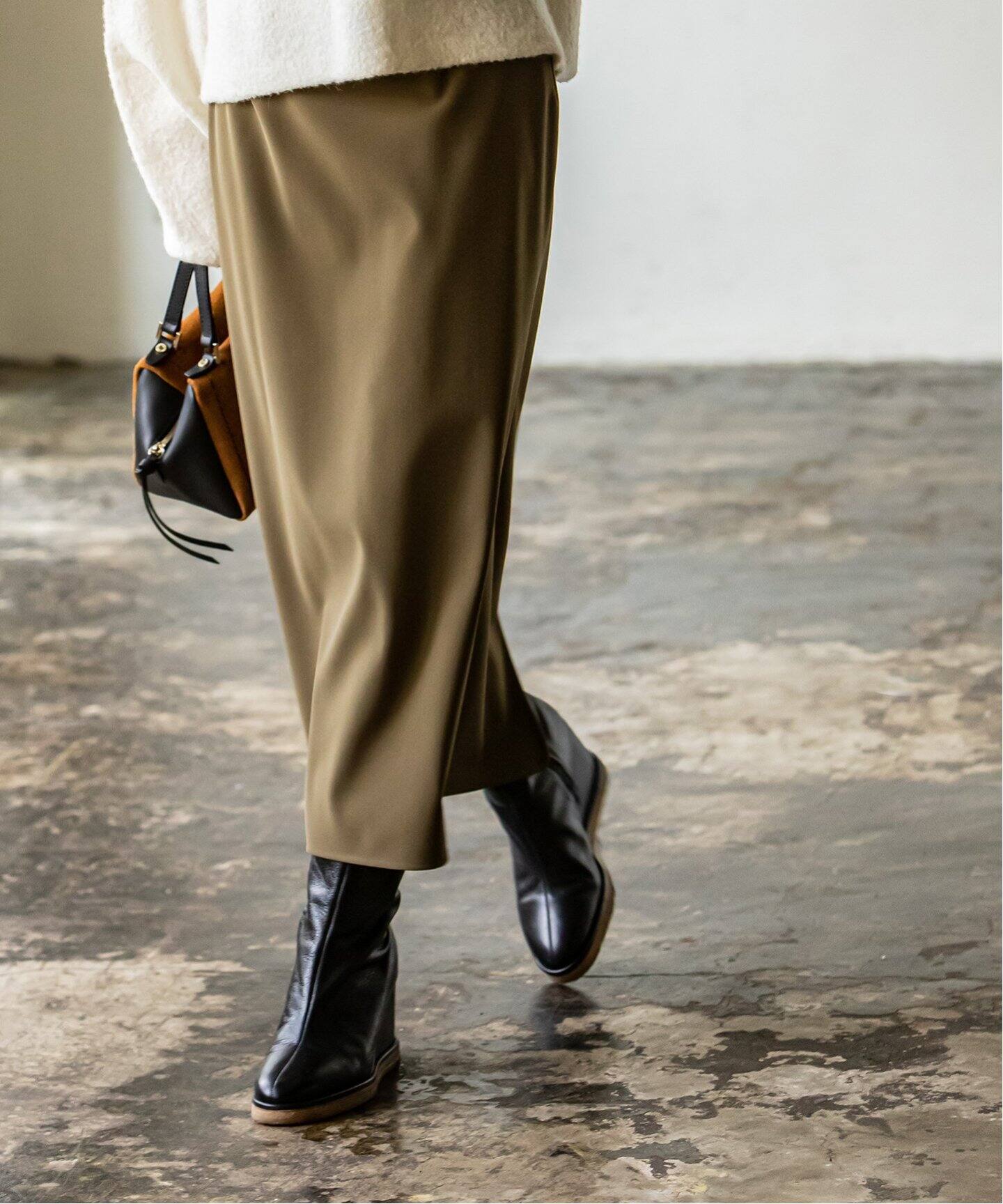 追加 ジャージーライクカラータイトスカート Noble ノーブル 公式のファッション通販 Baycrew S Store