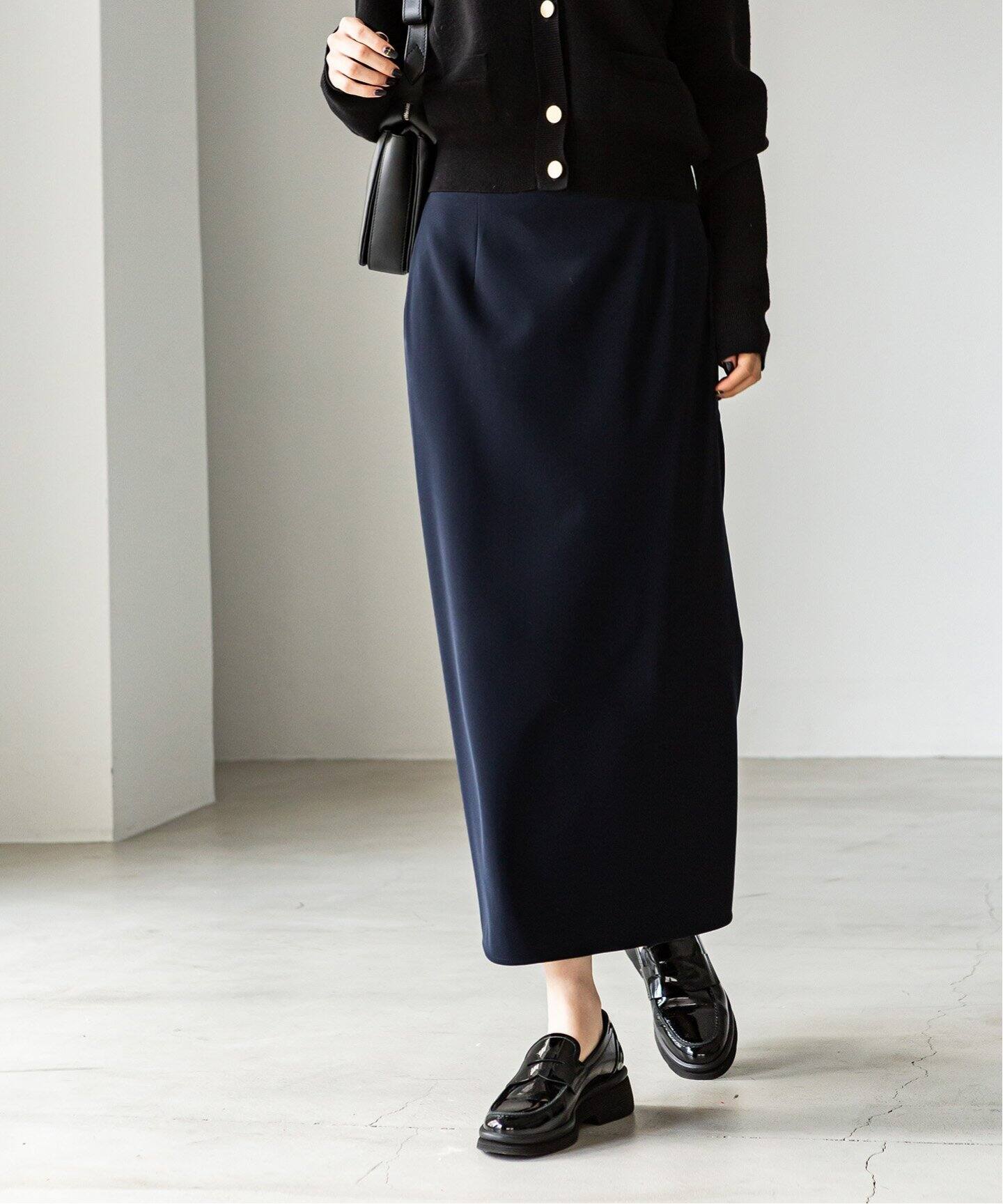 追加》ジャージーライクカラータイトスカート 2（ロング・マキシ丈  