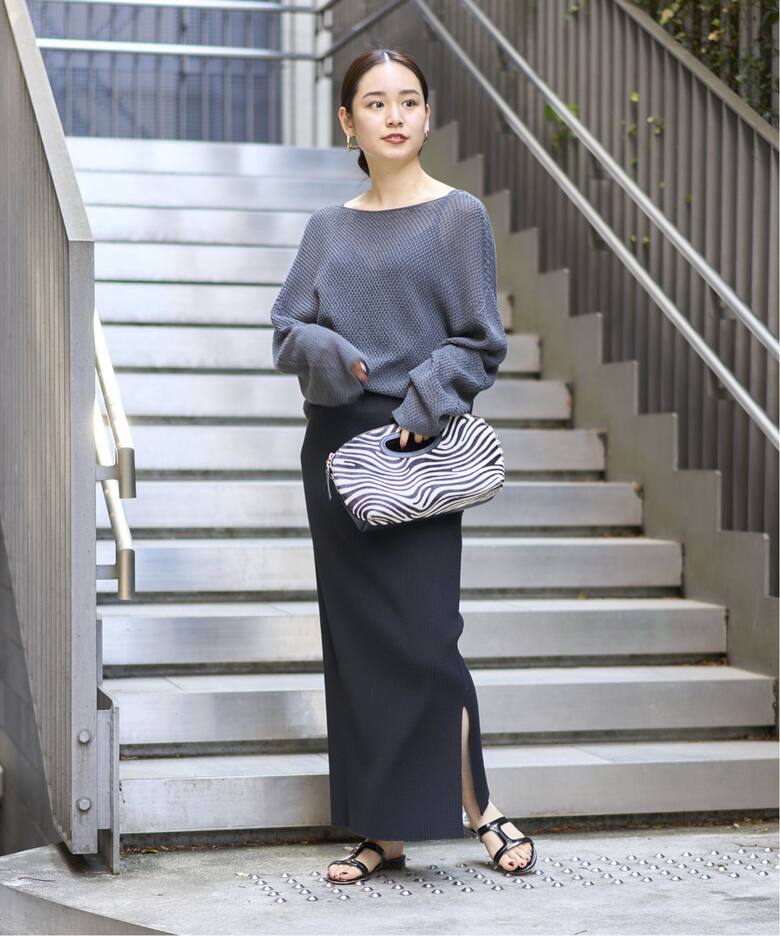 追加9》トタンテレコタイトスカート（ロング・マキシ丈スカート  