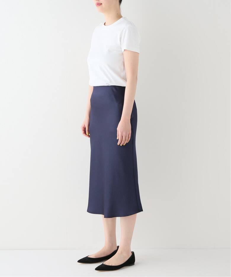 新品未使用 格子柄 バイヤス切り替えデザイン ロングスカート 日本製
